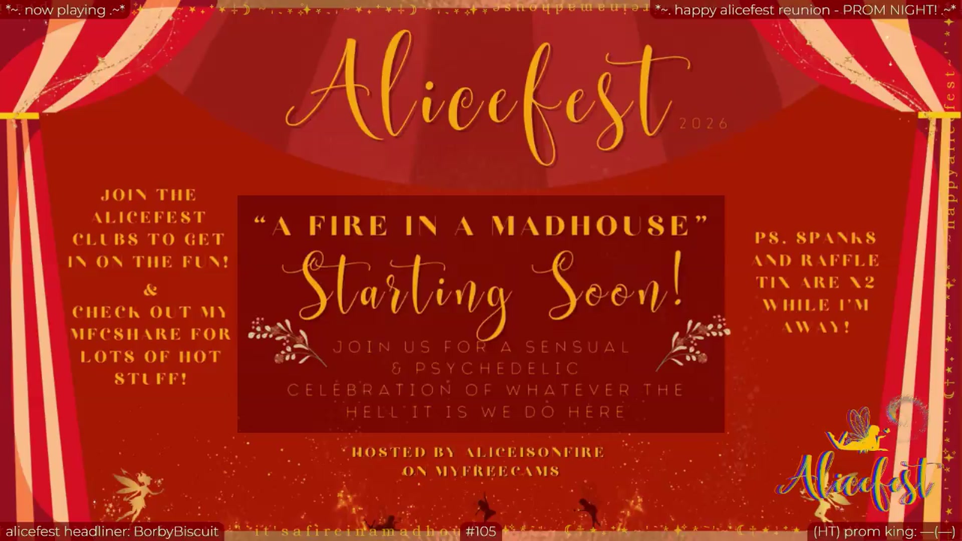 Gallery image thumbnail from aliceisonfire's myfreecams stream on, 06/29/2026, 05:50 image 5 of 20