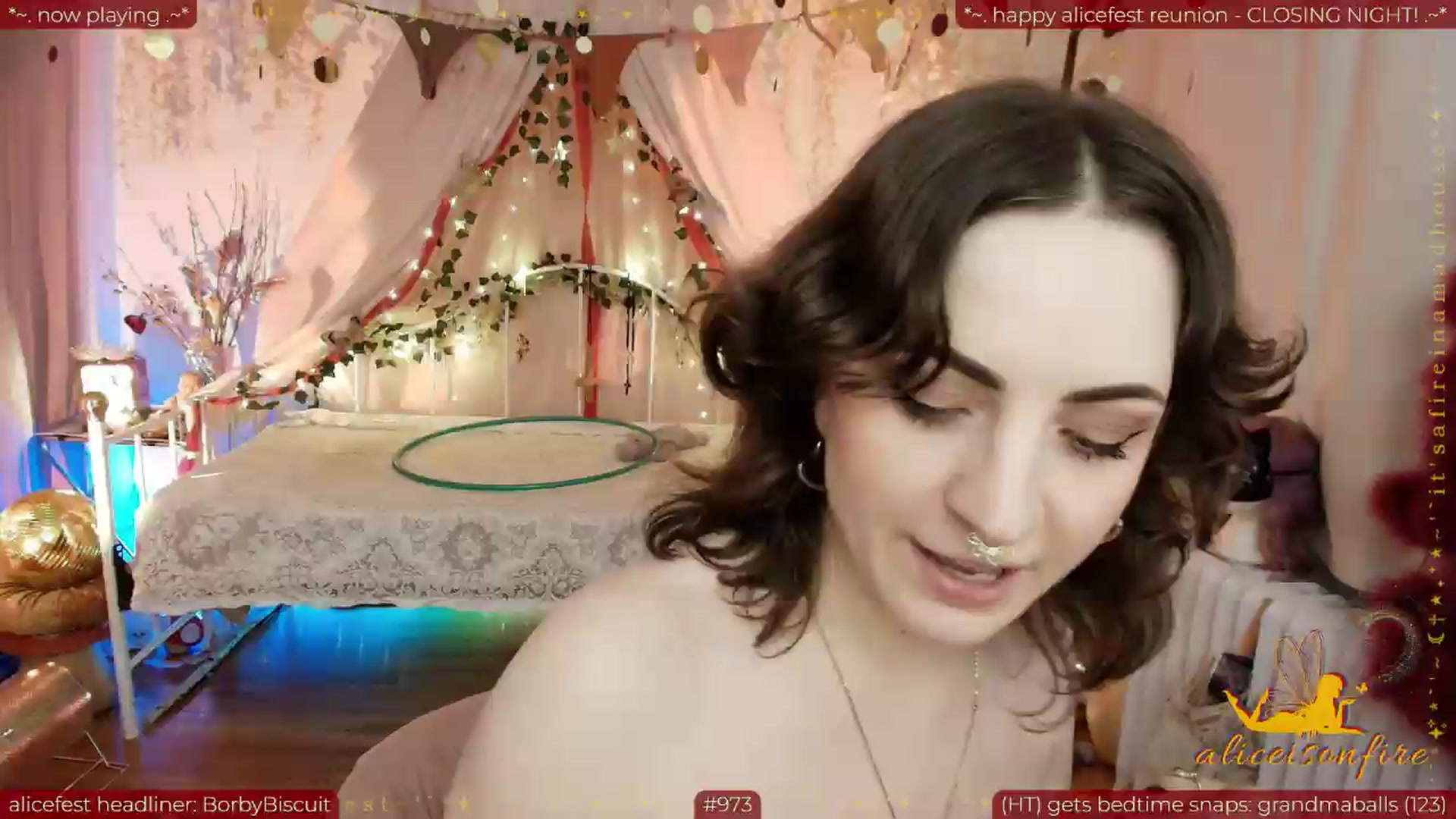 Gallery image thumbnail from aliceisonfire's myfreecams stream on, 07/04/2026, 09:39 image 9 of 20