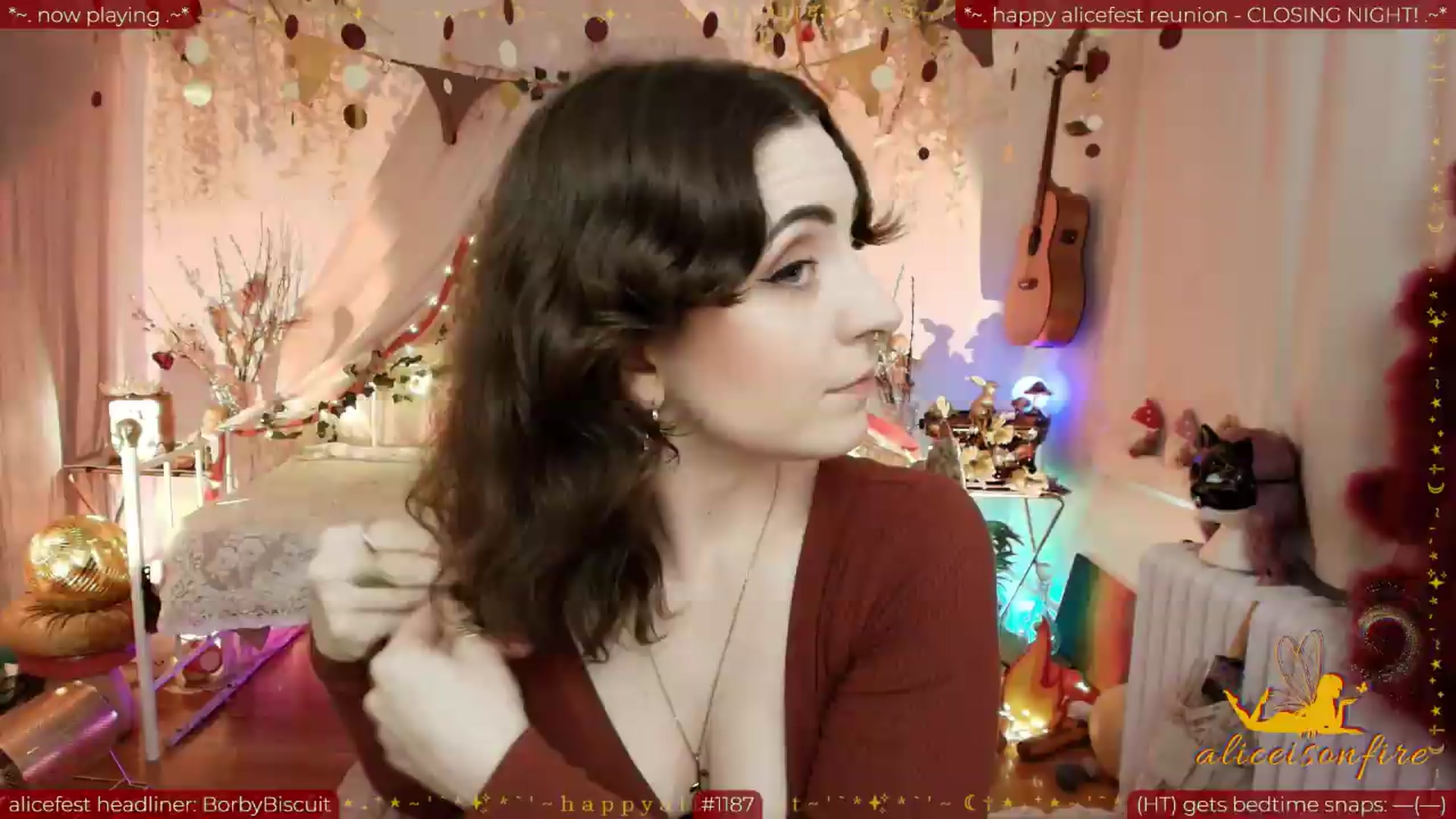 Gallery image thumbnail from aliceisonfire's myfreecams stream on, 07/04/2026, 09:39 image 1 of 20