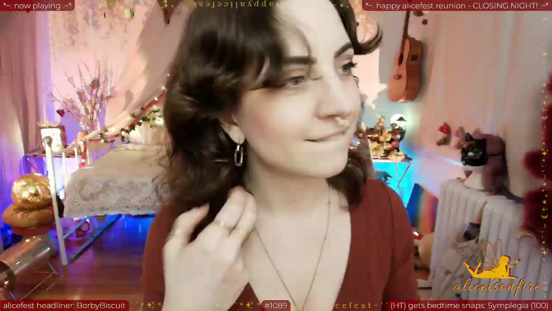 Gallery image thumbnail from aliceisonfire's myfreecams stream on, 07/04/2026, 09:39 image 7 of 20