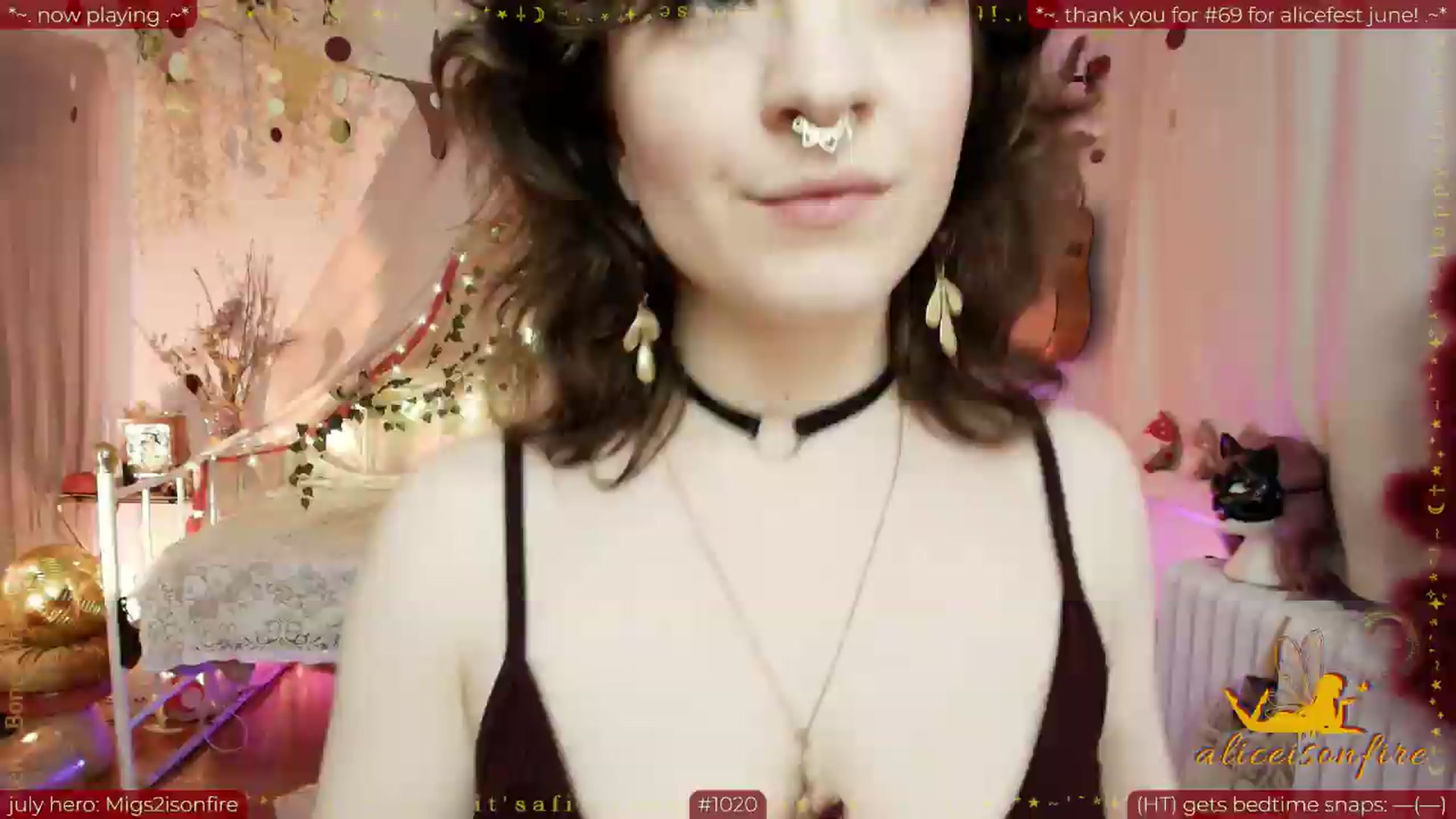 Gallery image thumbnail from aliceisonfire's myfreecams stream on, 07/07/2026, 10:43 image 1 of 20