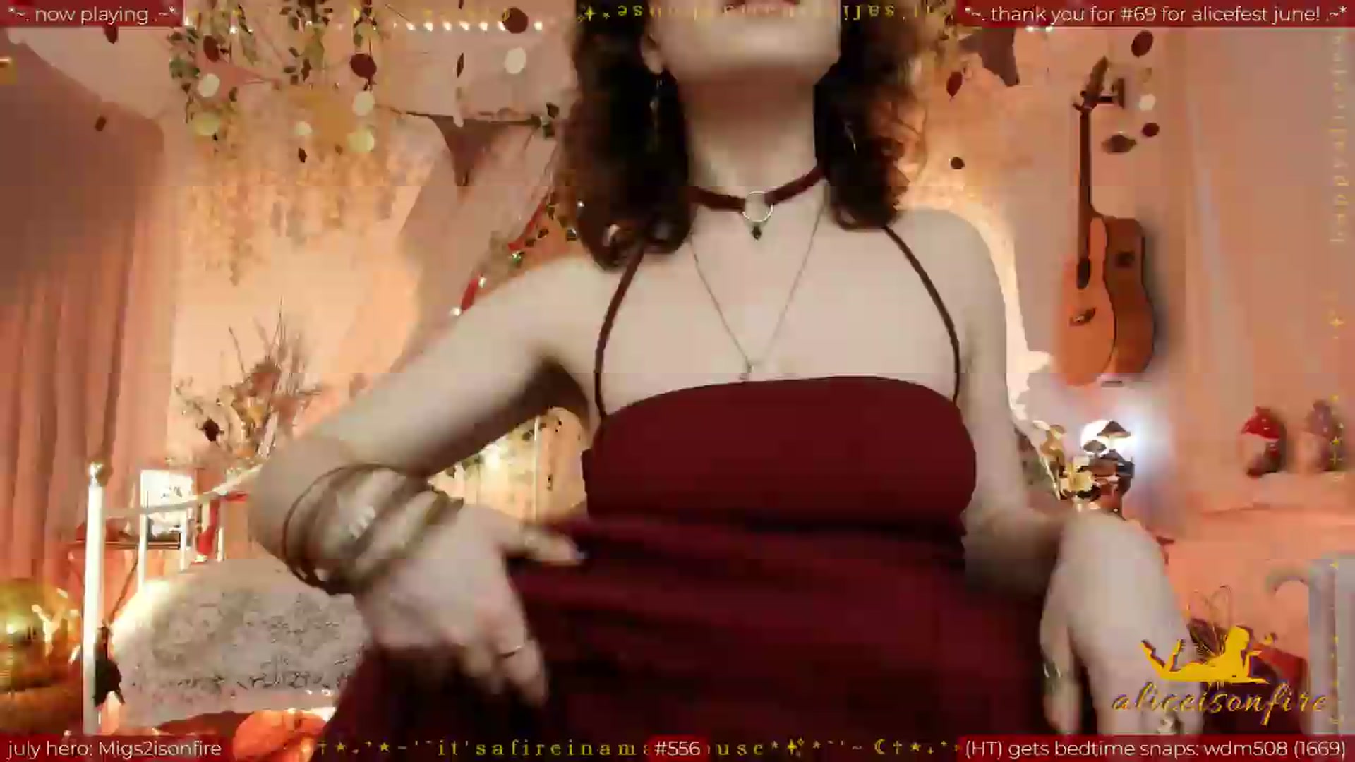 Gallery image thumbnail from aliceisonfire's myfreecams stream on, 07/09/2026, 13:05 image 1 of 20