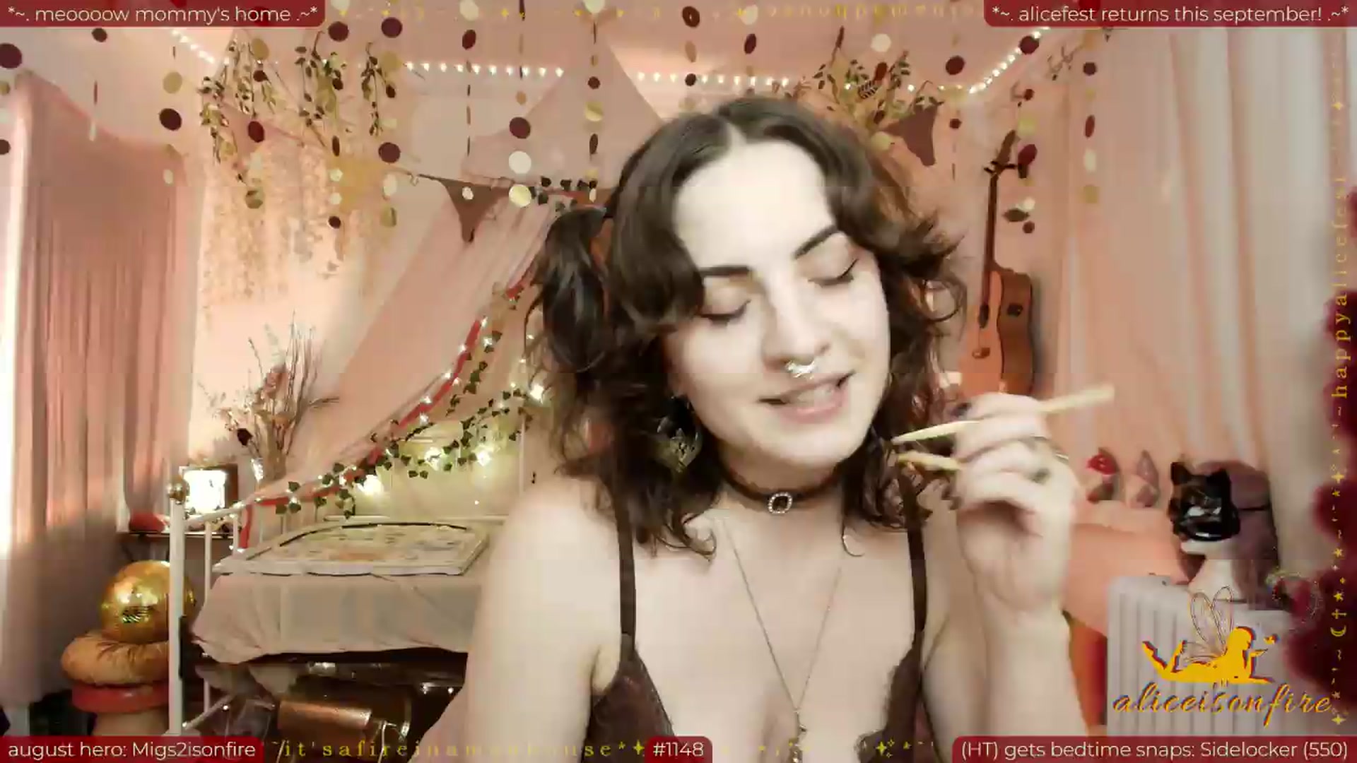 Gallery image thumbnail from aliceisonfire's myfreecams stream on, 08/03/2026, 07:07 image 8 of 20