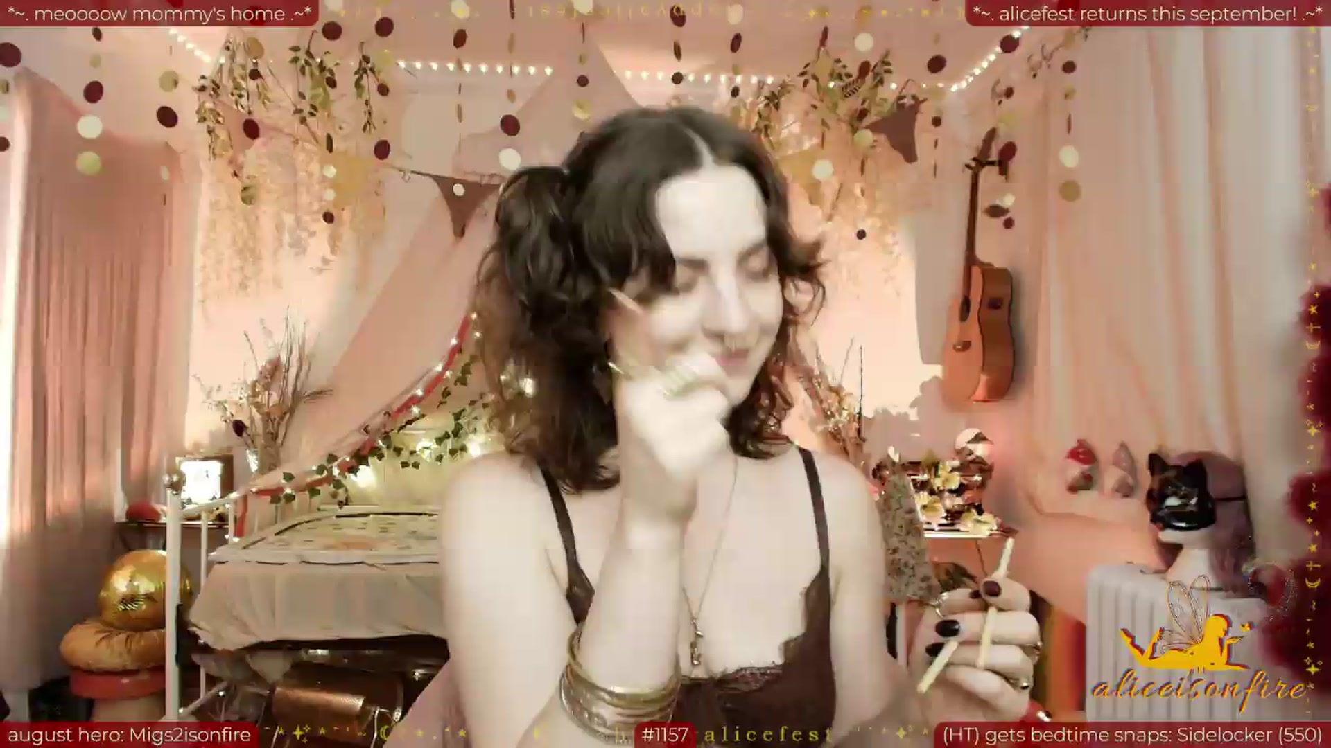 Gallery image thumbnail from aliceisonfire's myfreecams stream on, 08/03/2026, 07:07 image 7 of 20