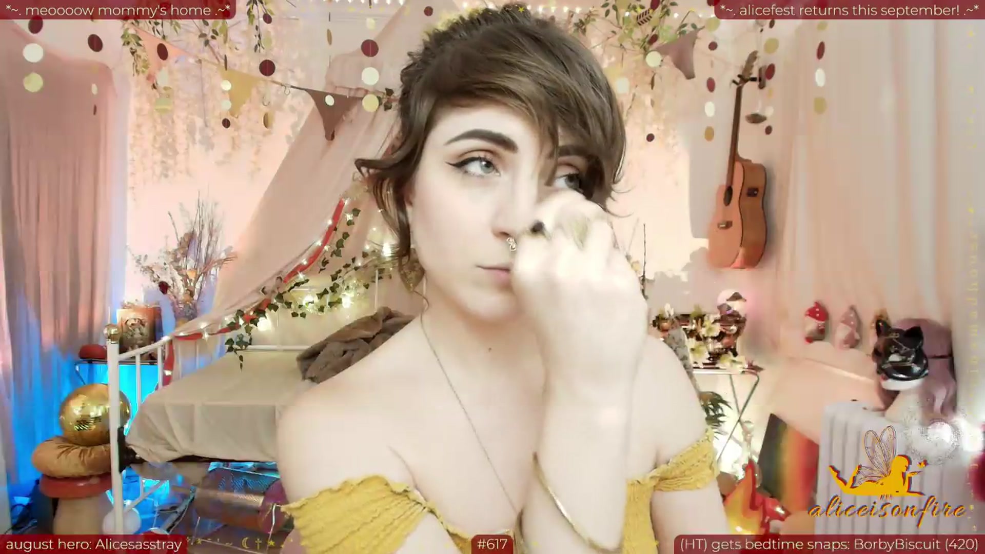 Gallery image thumbnail from aliceisonfire's myfreecams stream on, 08/08/2026, 24:02 image 10 of 20