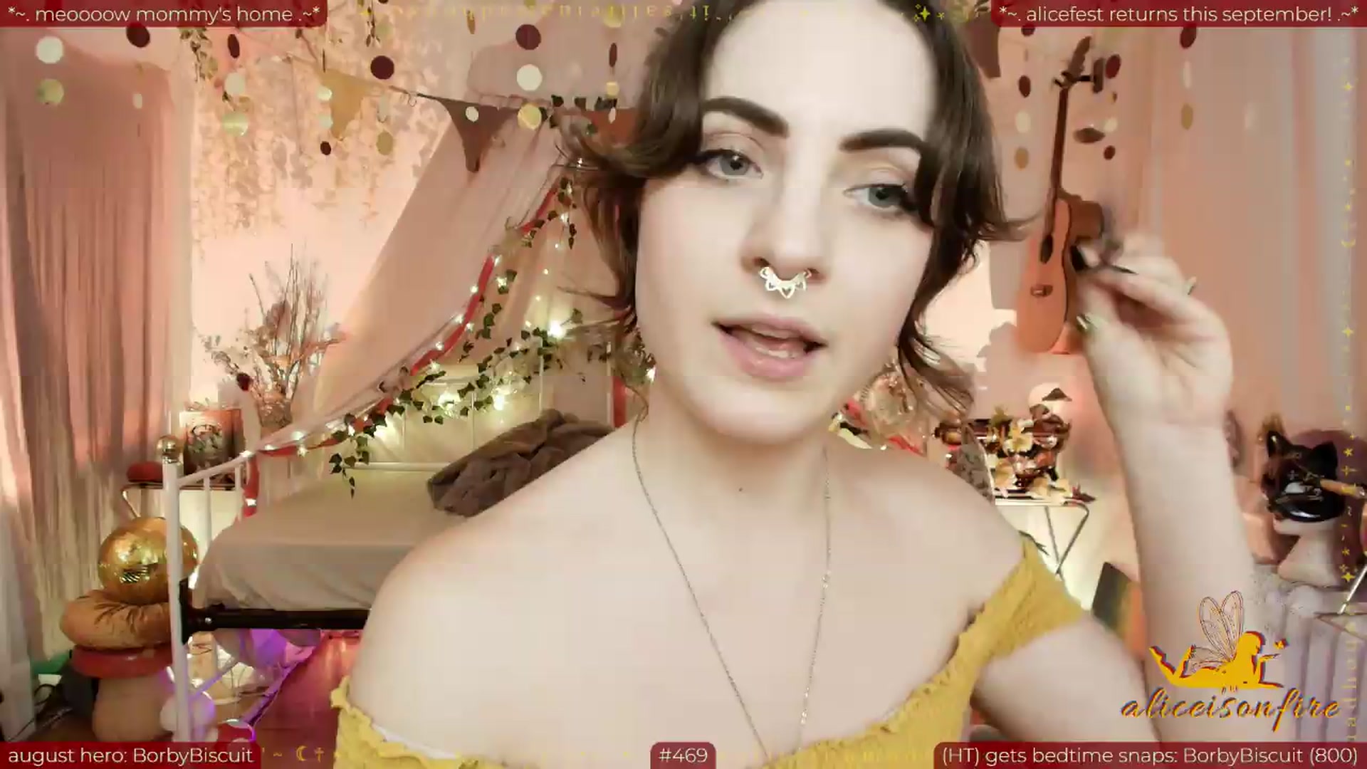 Gallery image thumbnail from aliceisonfire's myfreecams stream on, 08/08/2026, 01:31 image 5 of 20