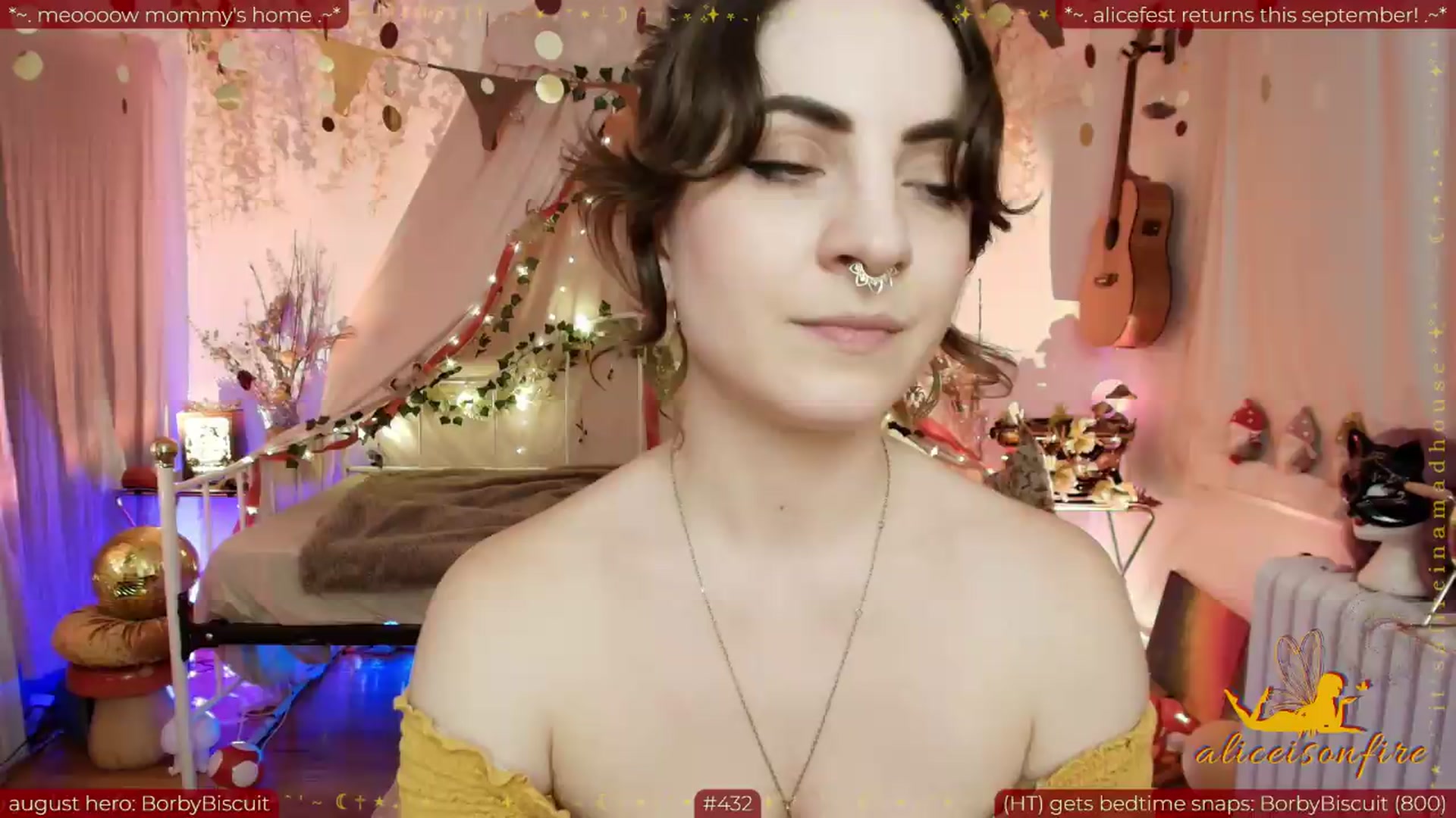 Gallery image thumbnail from aliceisonfire's myfreecams stream on, 08/08/2026, 01:31 image 19 of 20