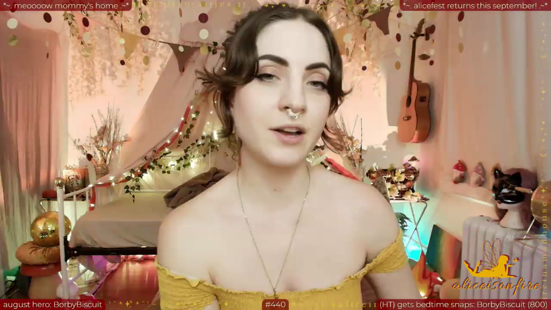 Gallery image thumbnail from aliceisonfire's myfreecams stream on, 08/08/2026, 01:31 image 10 of 20