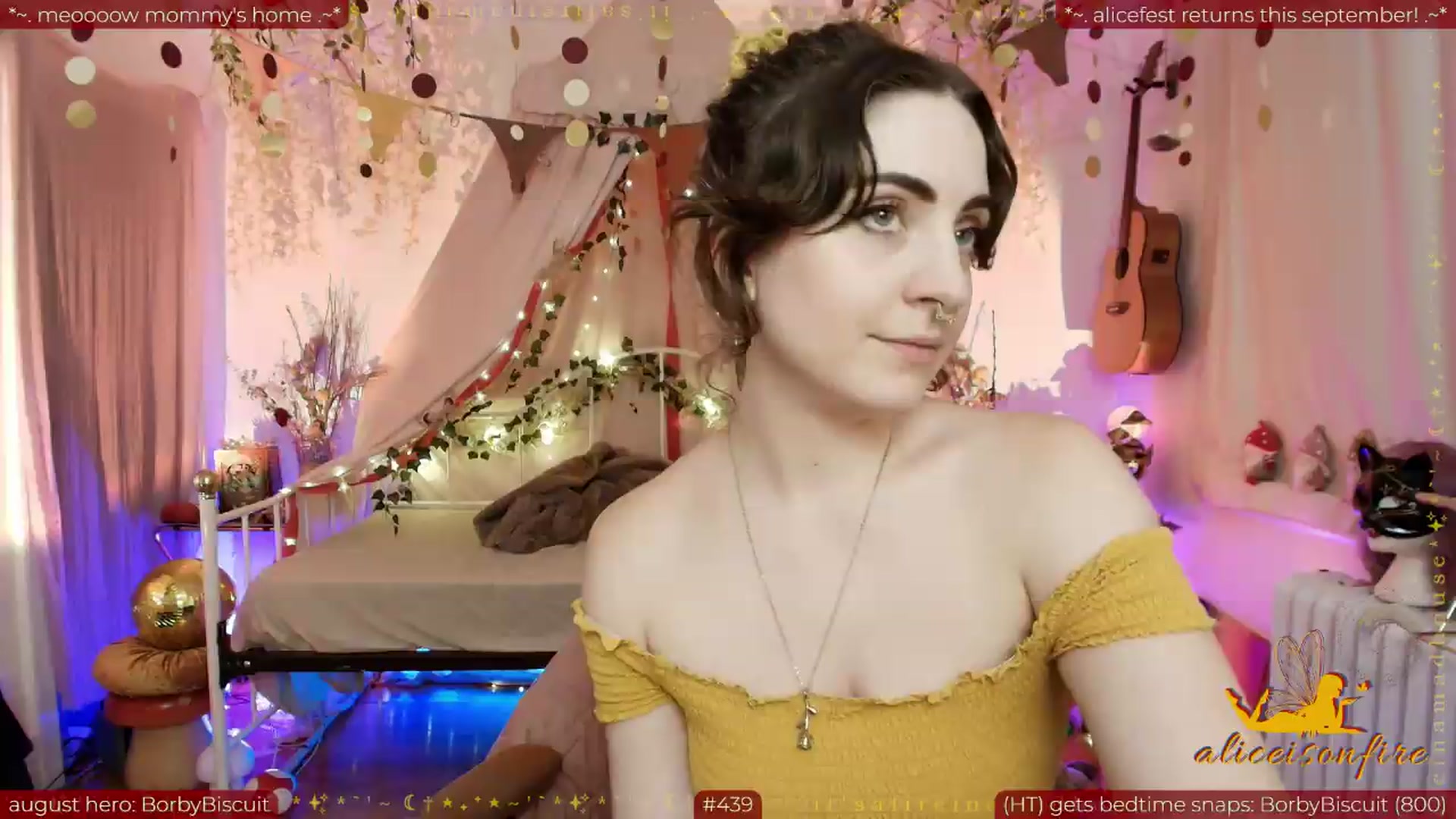 Gallery image thumbnail from aliceisonfire's myfreecams stream on, 08/08/2026, 01:31 image 9 of 20