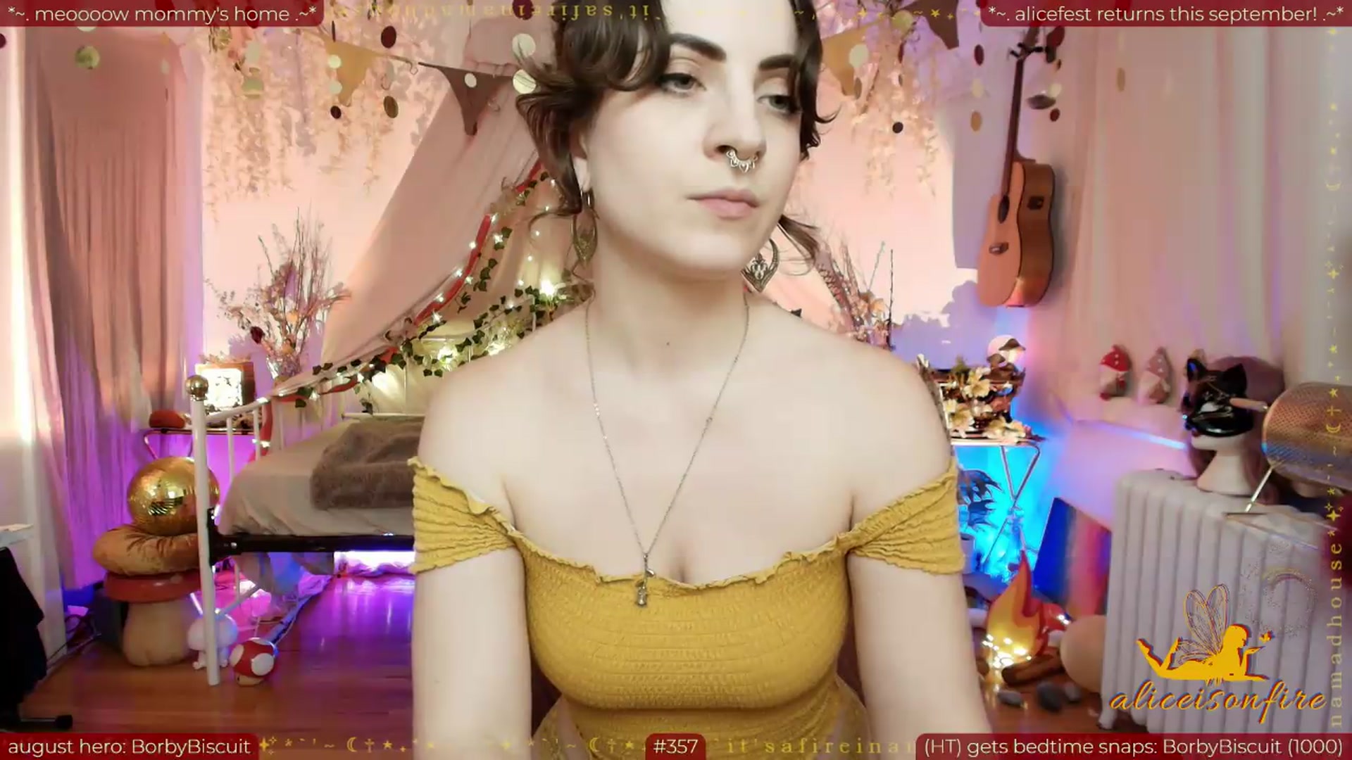 Gallery image thumbnail from aliceisonfire's myfreecams stream on, 08/08/2026, 05:06 image 8 of 20