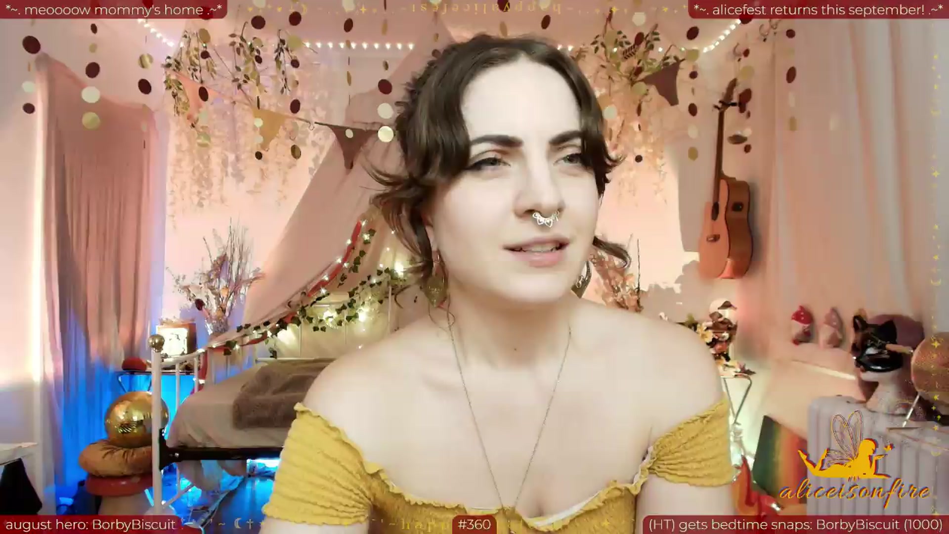 Gallery image thumbnail from aliceisonfire's myfreecams stream on, 08/08/2026, 05:06 image 5 of 20