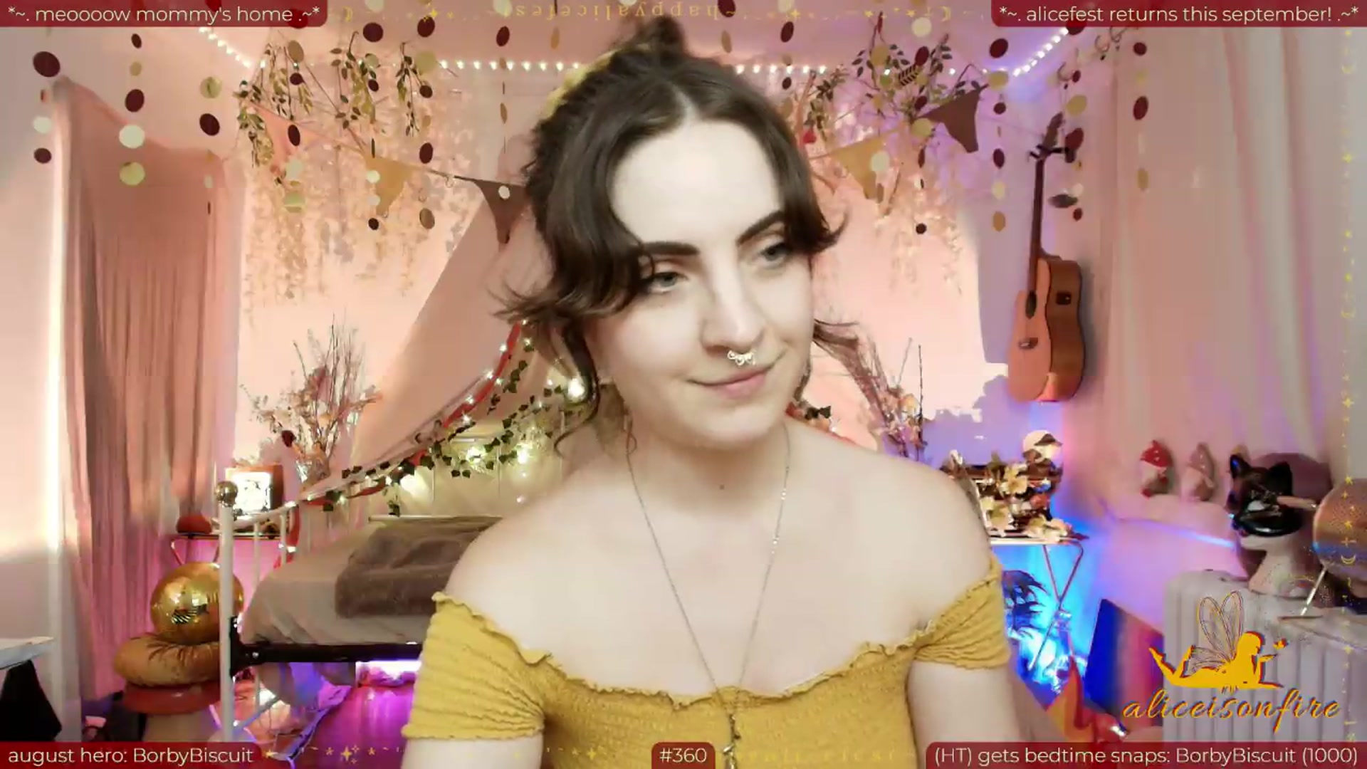 Gallery image thumbnail from aliceisonfire's myfreecams stream on, 08/08/2026, 05:06 image 6 of 20