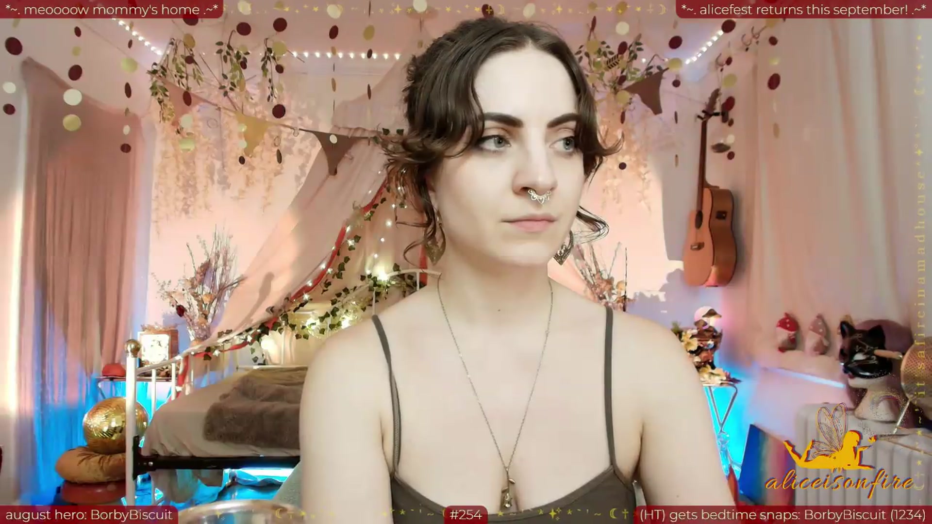 Gallery image thumbnail from aliceisonfire's myfreecams stream on, 08/08/2026, 08:31 image 5 of 20