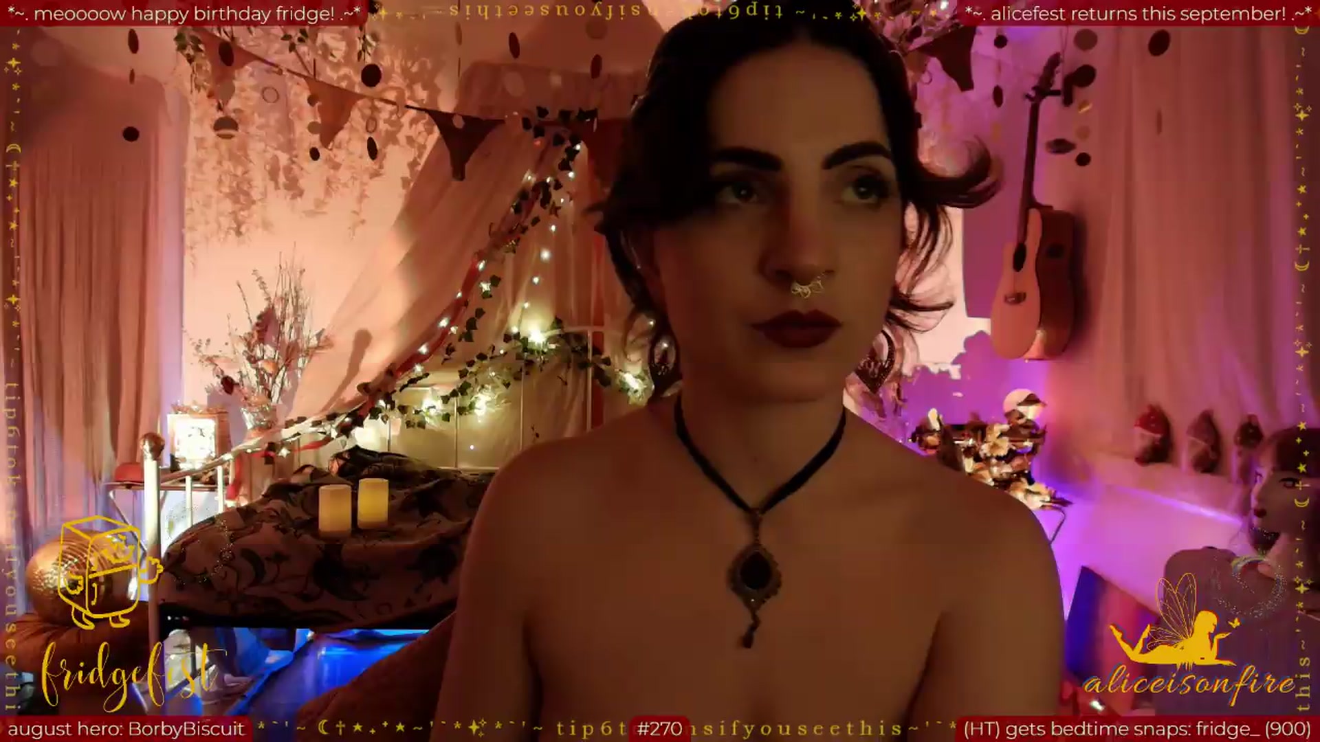 Gallery image thumbnail from aliceisonfire's myfreecams stream on, 08/13/2026, 09:26 image 2 of 20