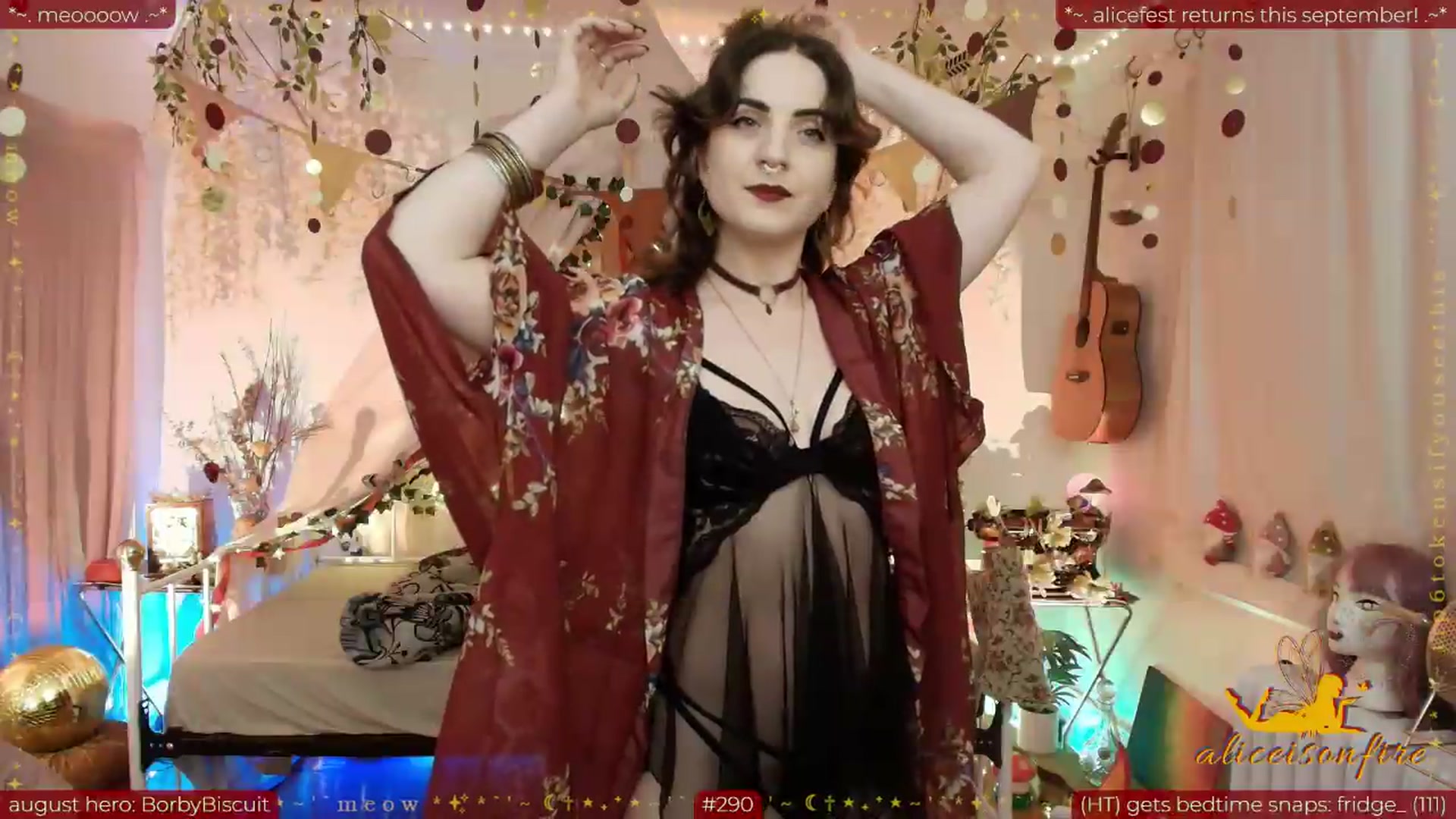 Gallery image thumbnail from aliceisonfire's myfreecams stream on, 08/20/2026, 08:18 image 10 of 20
