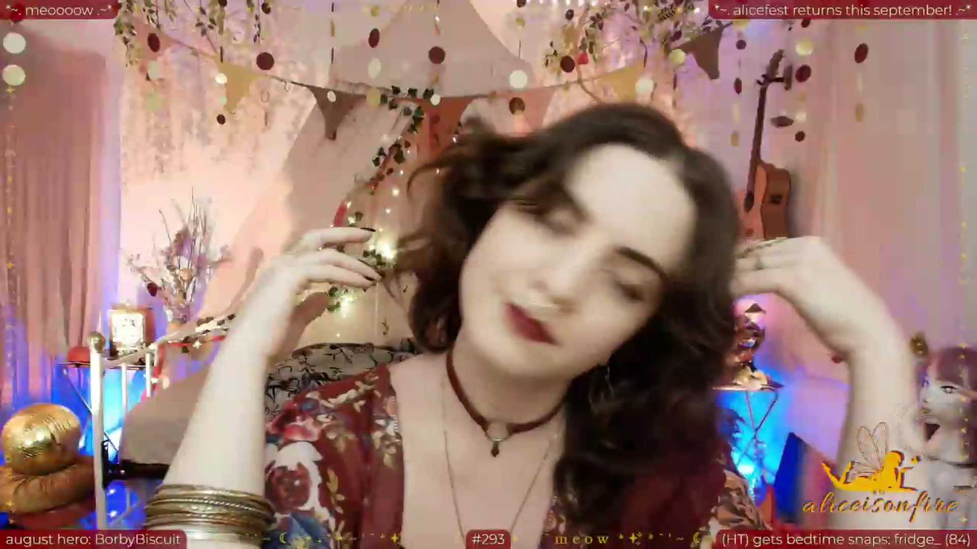 Gallery image thumbnail from aliceisonfire's myfreecams stream on, 08/20/2026, 08:18 image 5 of 20