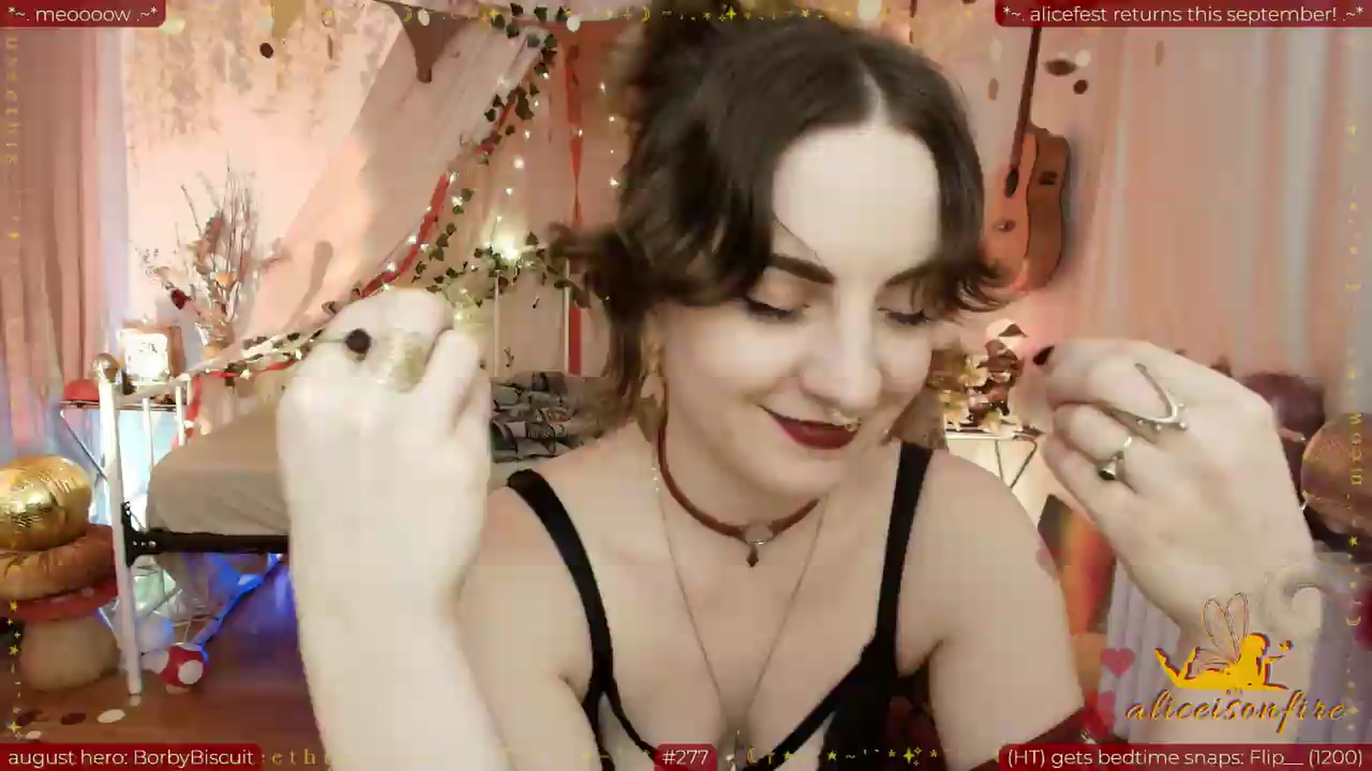 Gallery image thumbnail from aliceisonfire's myfreecams stream on, 08/20/2026, 09:03 image 3 of 20