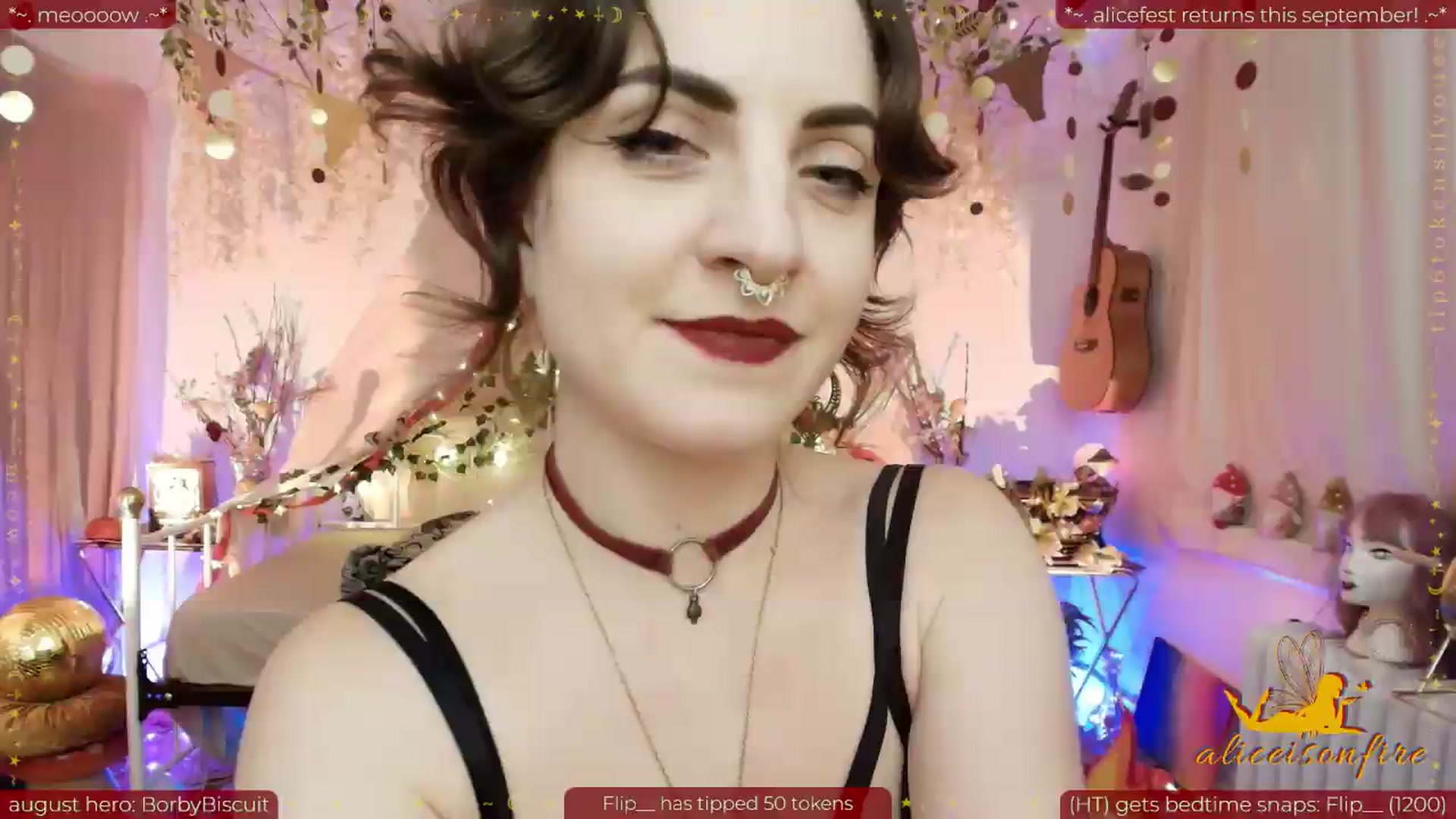 Gallery image thumbnail from aliceisonfire's myfreecams stream on, 08/20/2026, 09:03 image 10 of 20