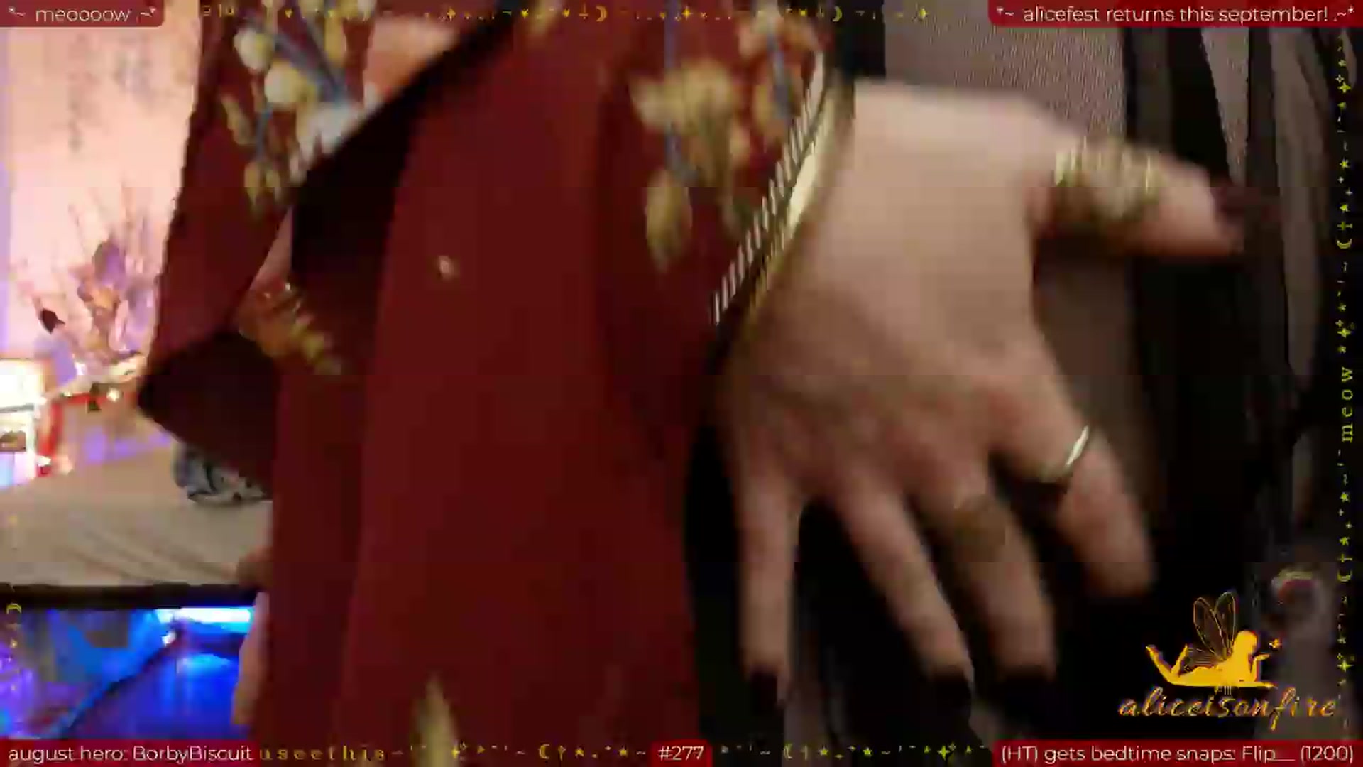 Gallery image thumbnail from aliceisonfire's myfreecams stream on, 08/20/2026, 09:03 image 6 of 20