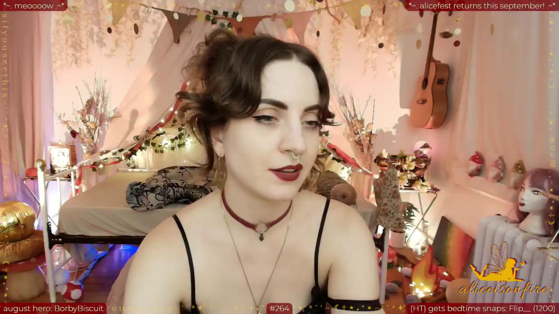 Gallery image thumbnail from aliceisonfire's myfreecams stream on, 08/20/2026, 09:32 image 19 of 20
