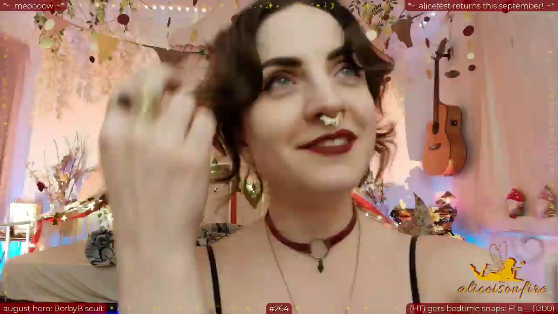 Gallery image thumbnail from aliceisonfire's myfreecams stream on, 08/20/2026, 09:32 image 10 of 20