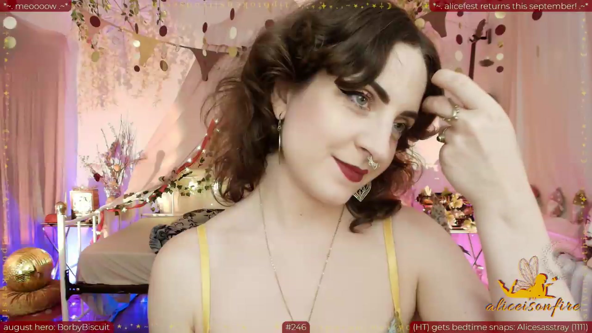 Gallery image thumbnail from aliceisonfire's myfreecams stream on, 08/21/2026, 09:23 image 11 of 20