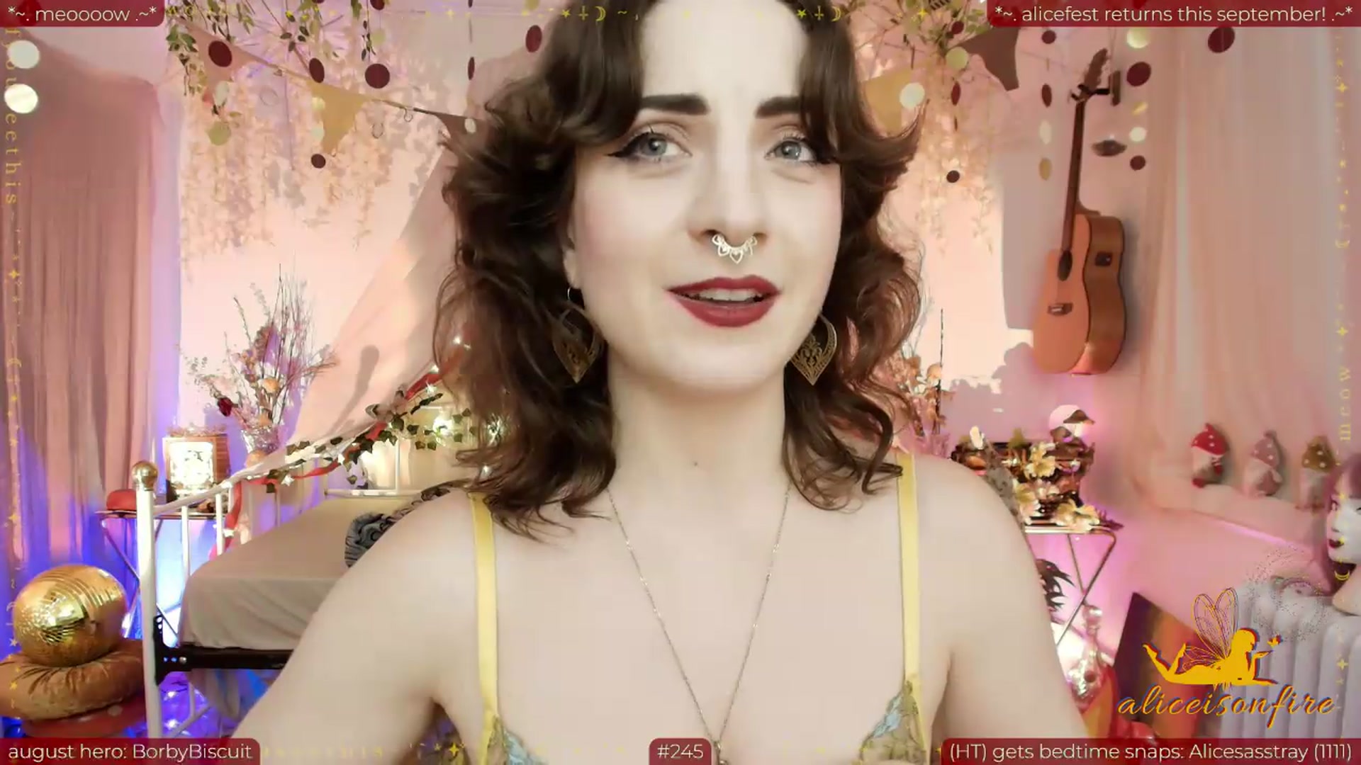 Gallery image thumbnail from aliceisonfire's myfreecams stream on, 08/21/2026, 09:23 image 14 of 20