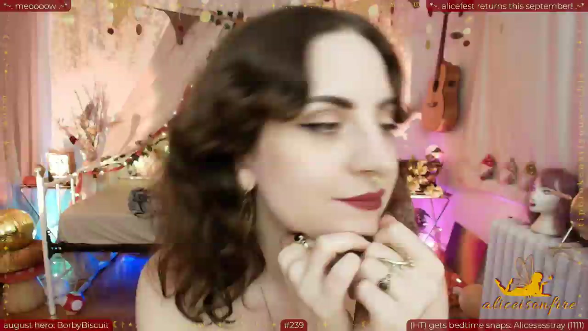 Gallery image thumbnail from aliceisonfire's myfreecams stream on, 08/21/2026, 10:02 image 10 of 20