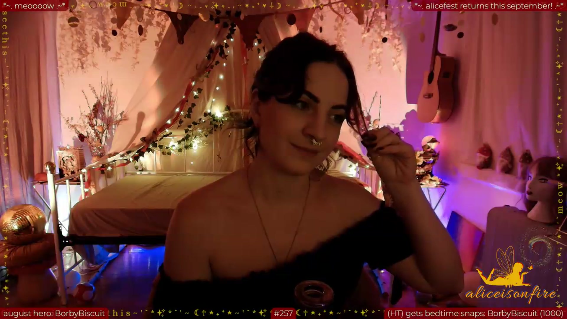 Gallery image thumbnail from aliceisonfire's myfreecams stream on, 08/24/2026, 08:05 image 8 of 20