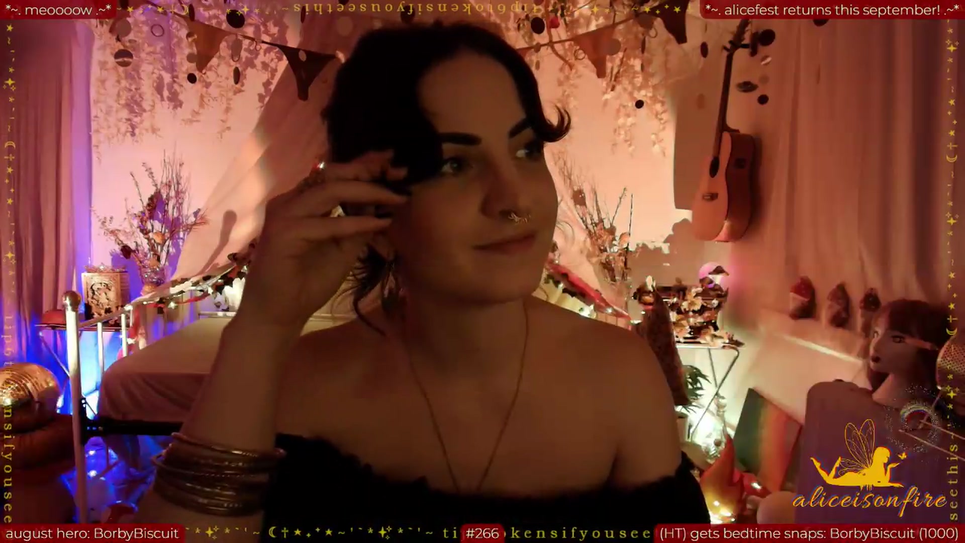 Gallery image thumbnail from aliceisonfire's myfreecams stream on, 08/24/2026, 08:05 image 4 of 20