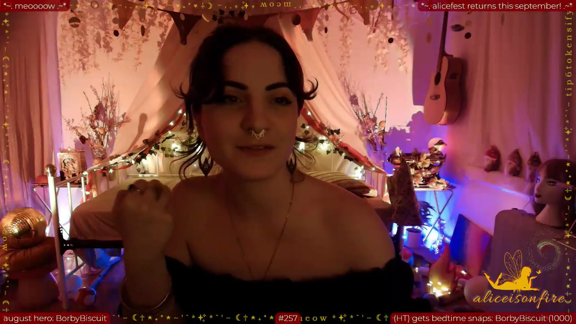Gallery image thumbnail from aliceisonfire's myfreecams stream on, 08/24/2026, 08:05 image 9 of 20