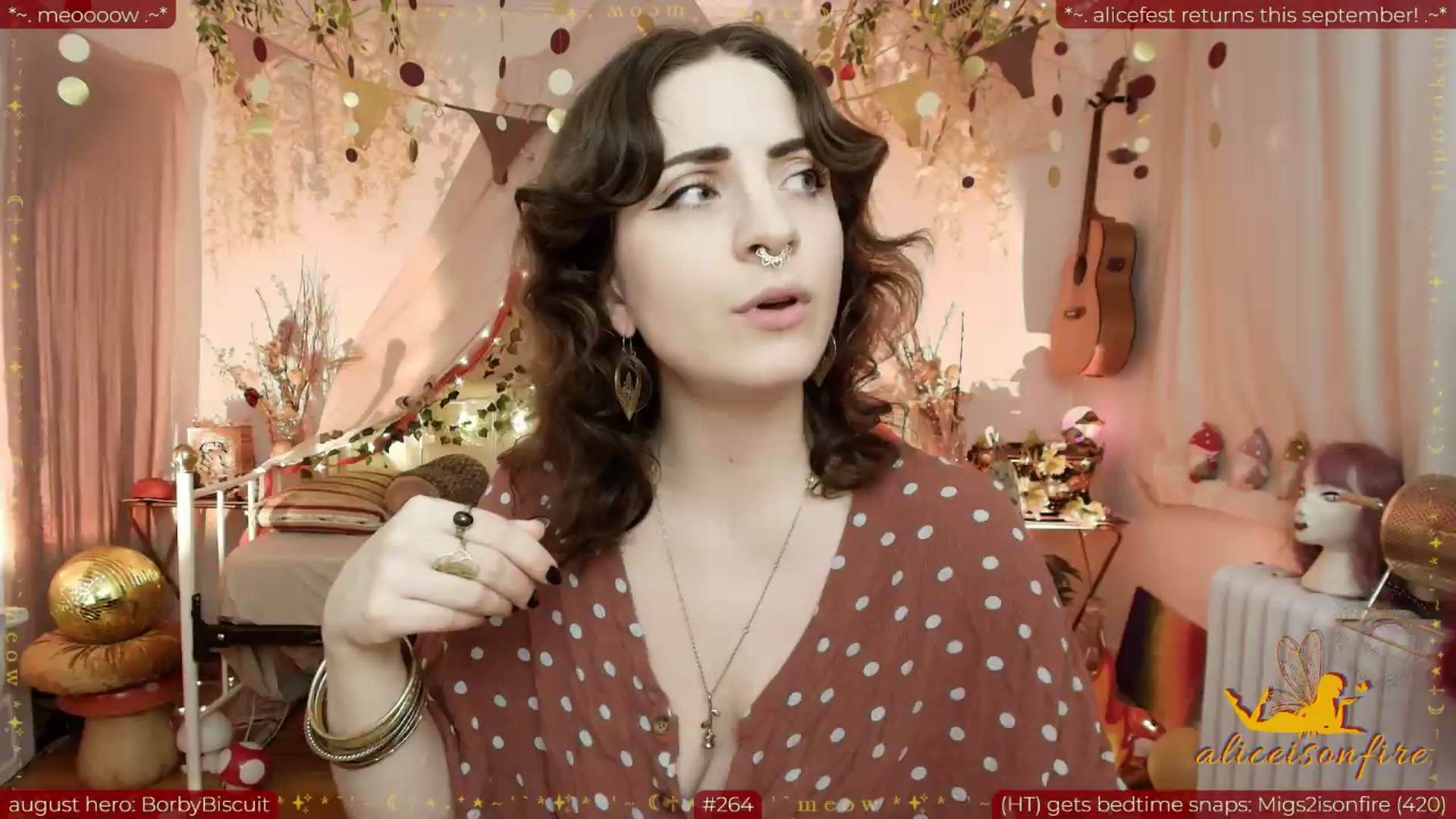 Gallery image thumbnail from aliceisonfire's myfreecams stream on, 08/25/2026, 07:33 image 14 of 20