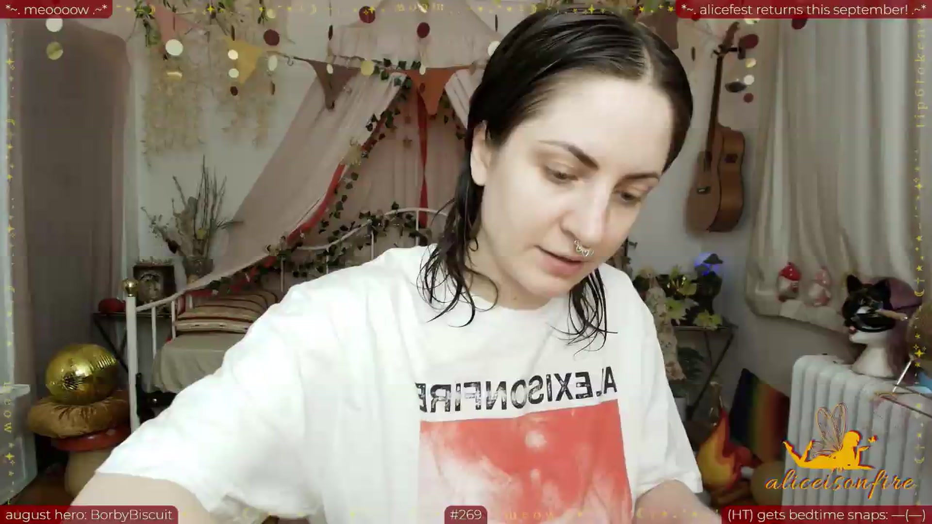 Gallery image thumbnail from aliceisonfire's myfreecams stream on, 08/26/2026, 23:32 image 1 of 20