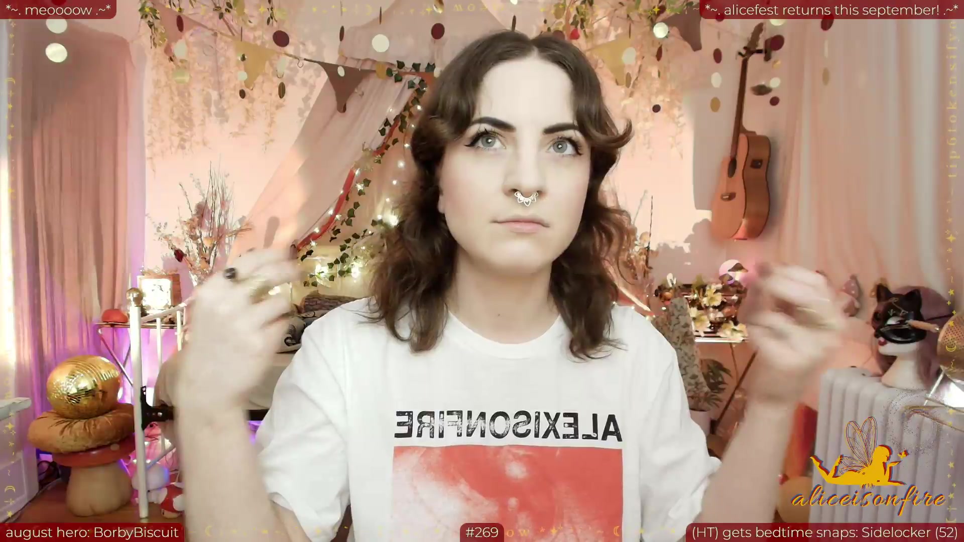 Gallery image thumbnail from aliceisonfire's myfreecams stream on, 08/26/2026, 23:32 image 13 of 20