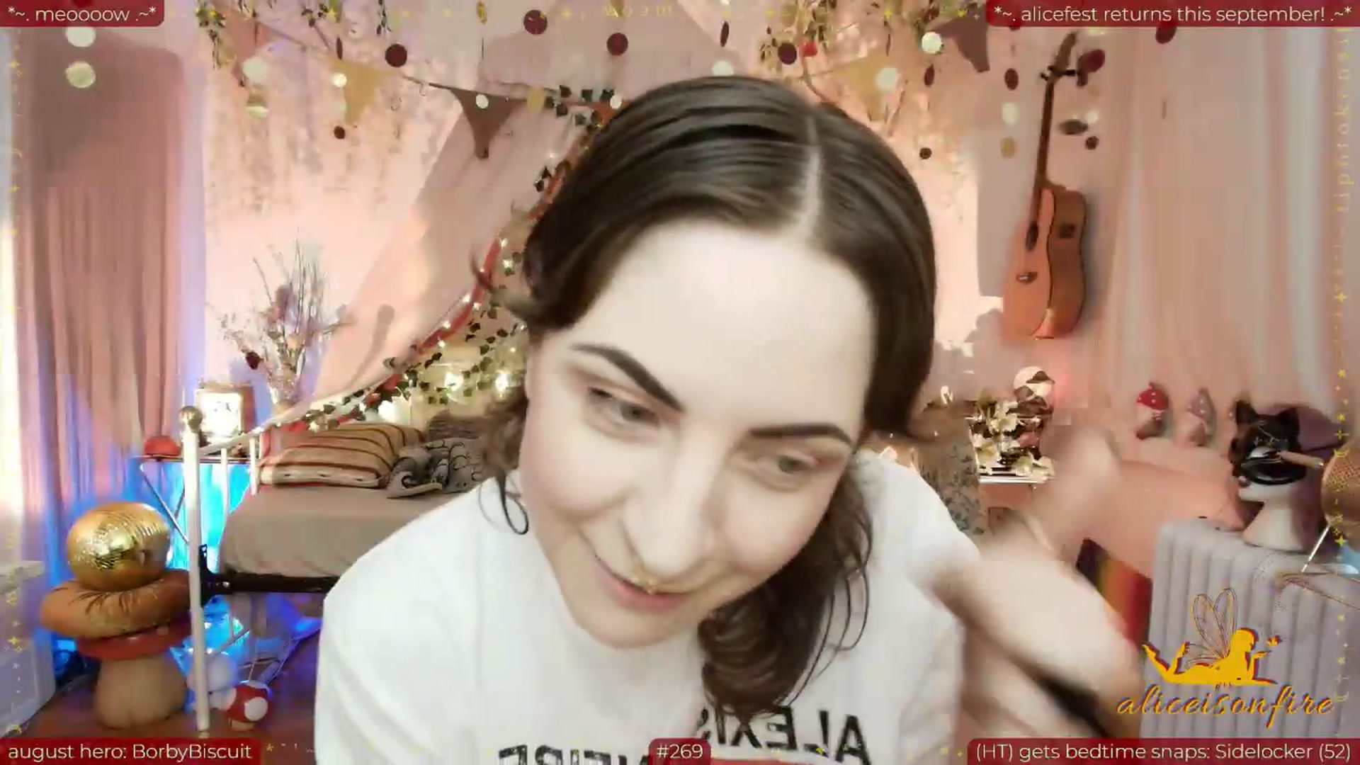 Gallery image thumbnail from aliceisonfire's myfreecams stream on, 08/26/2026, 23:32 image 7 of 20