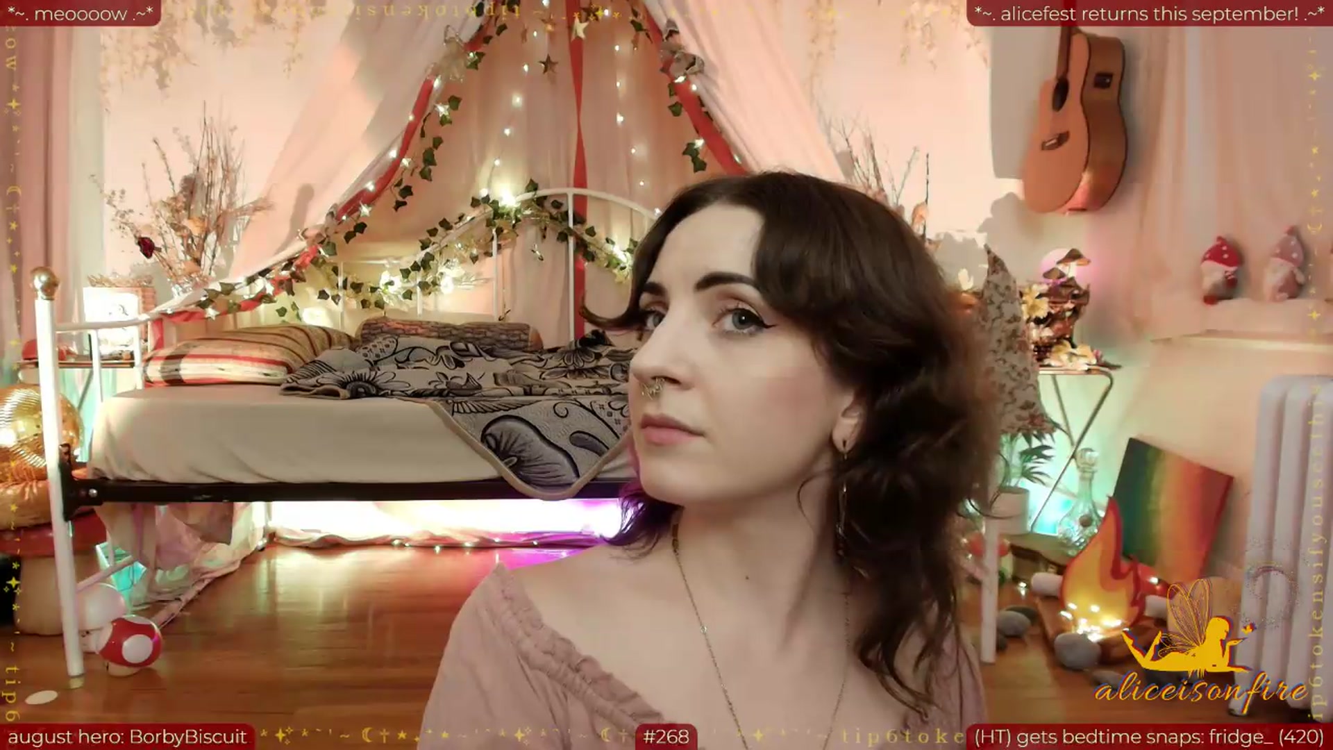 Gallery image thumbnail from aliceisonfire's myfreecams stream on, 08/27/2026, 06:54 image 10 of 20
