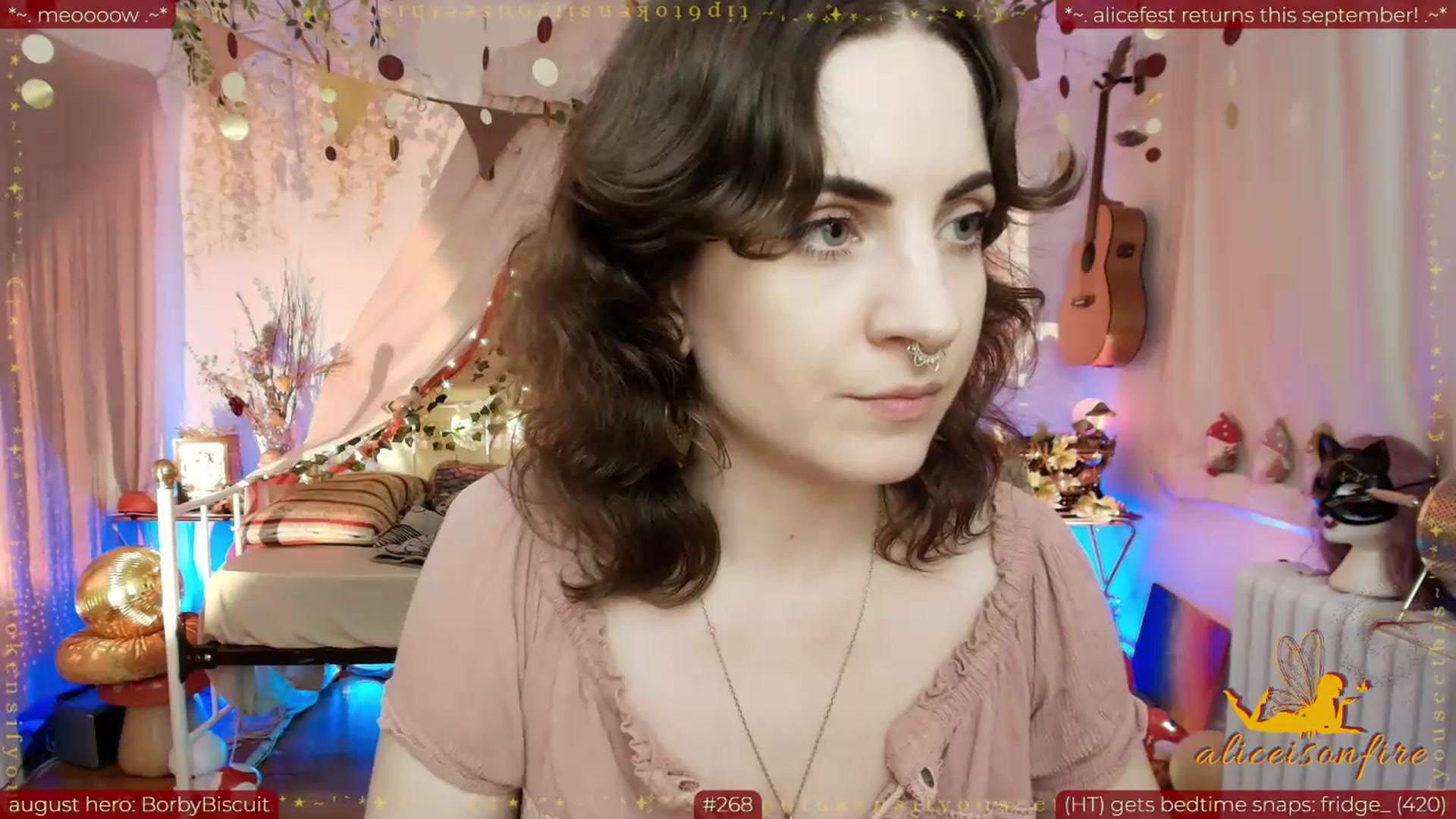 Gallery image thumbnail from aliceisonfire's myfreecams stream on, 08/27/2026, 06:54 image 12 of 20