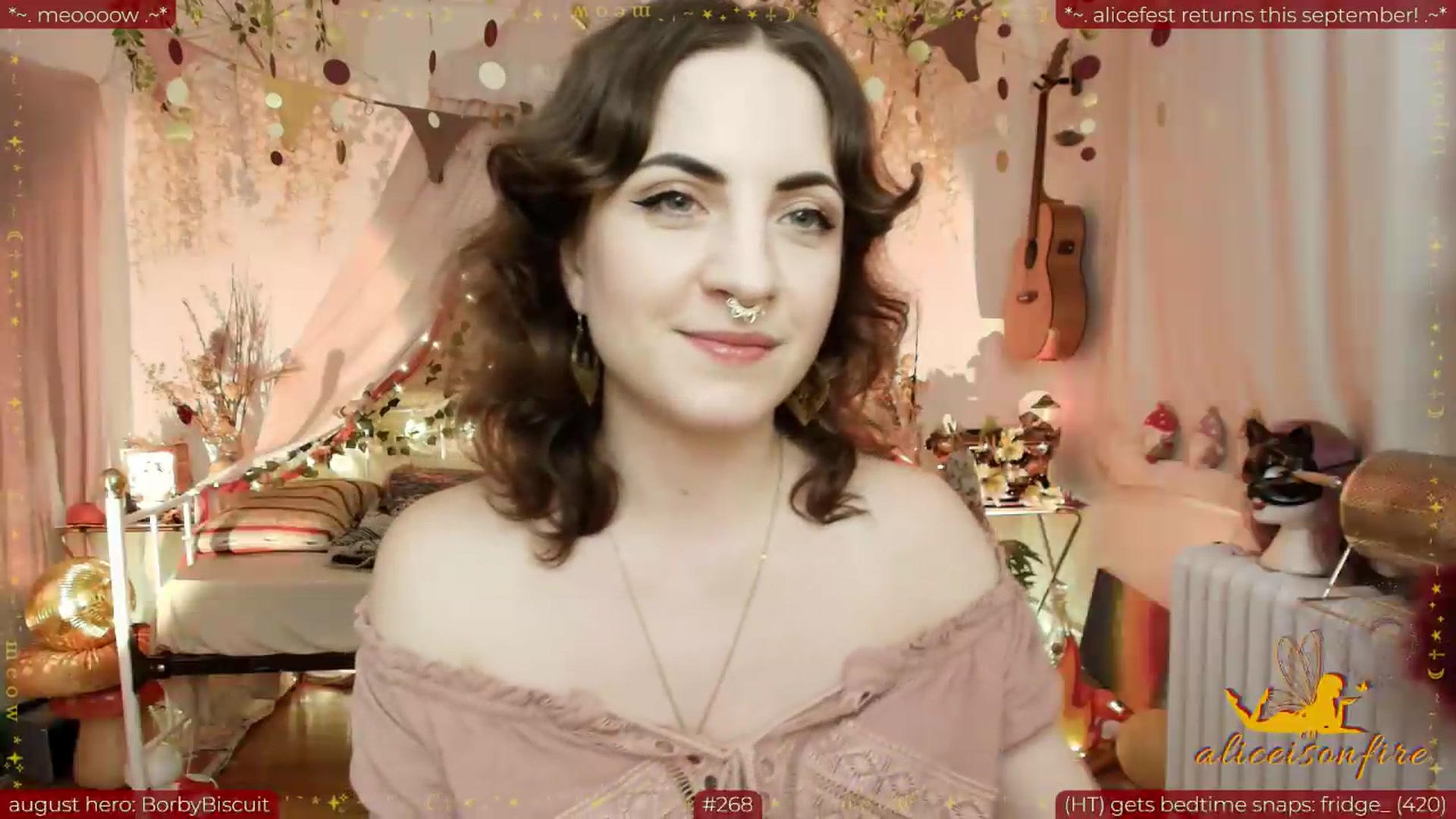 Gallery image thumbnail from aliceisonfire's myfreecams stream on, 08/27/2026, 06:54 image 4 of 20