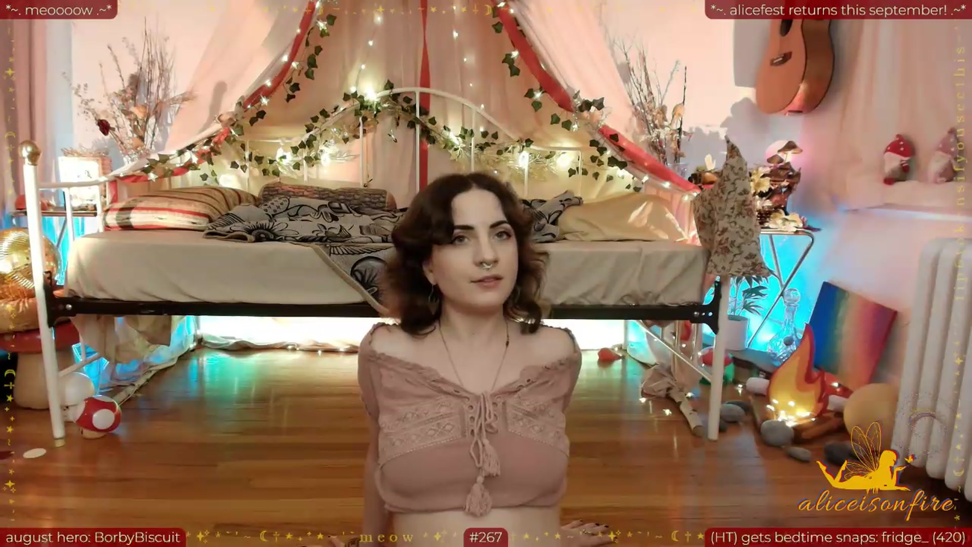 Gallery image thumbnail from aliceisonfire's myfreecams stream on, 08/27/2026, 06:54 image 6 of 20