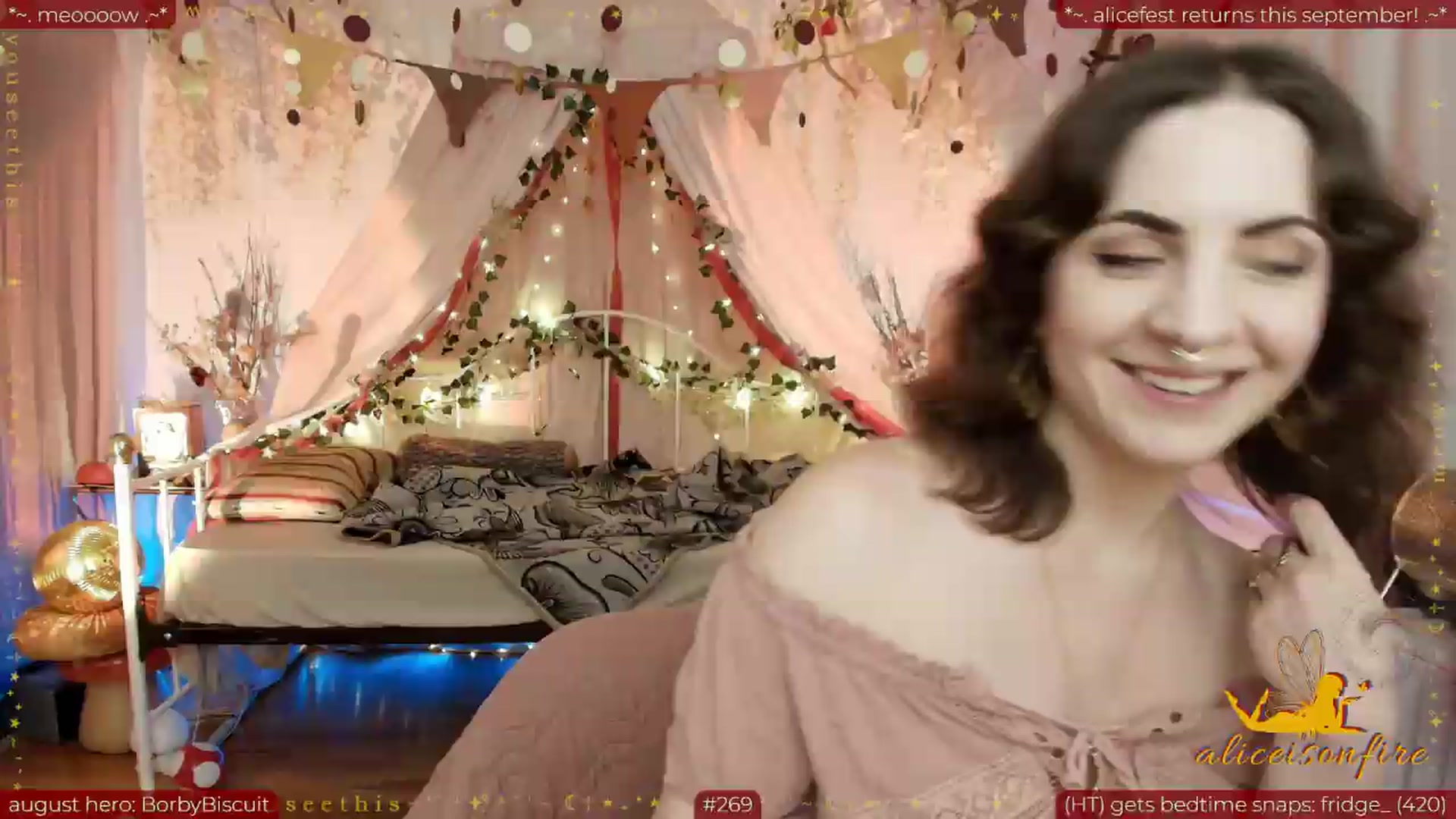 Gallery image thumbnail from aliceisonfire's myfreecams stream on, 08/27/2026, 06:54 image 1 of 20