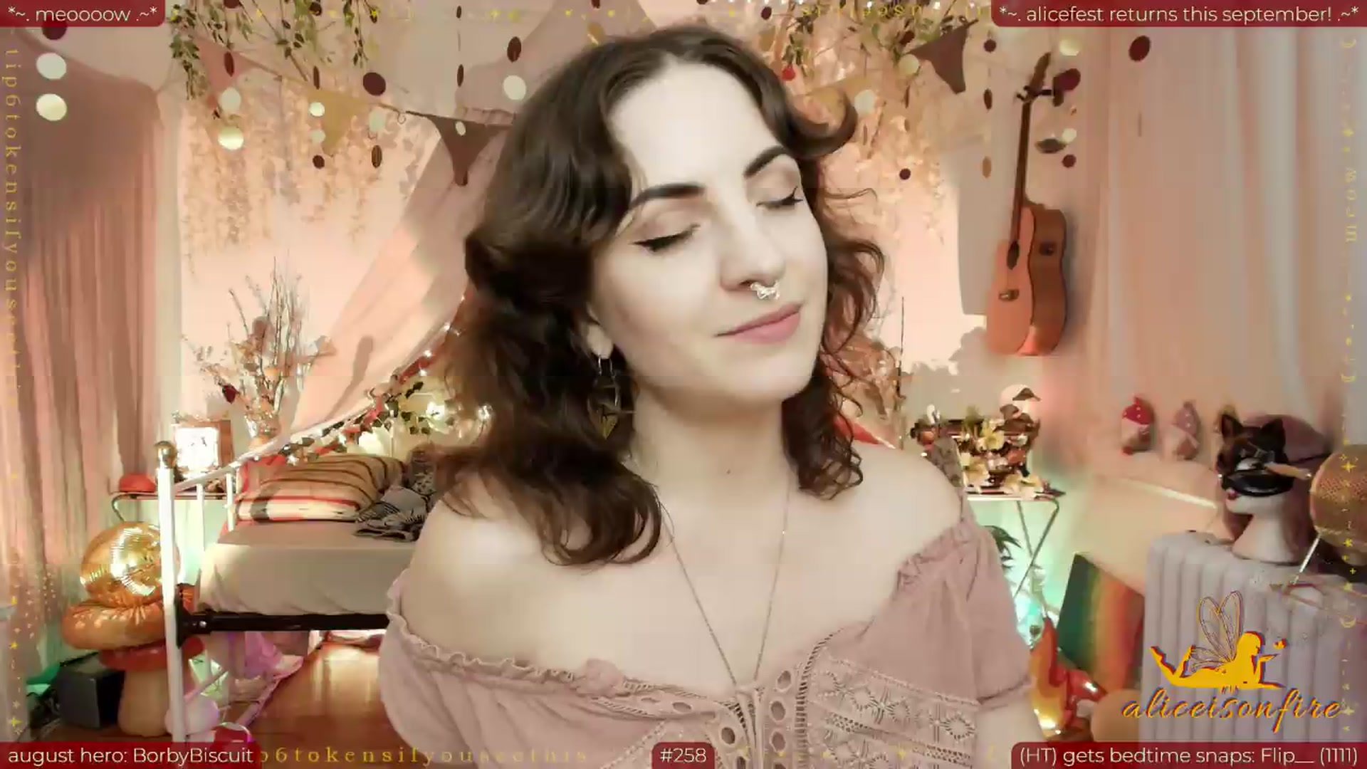 Gallery image thumbnail from aliceisonfire's myfreecams stream on, 08/27/2026, 07:48 image 5 of 20