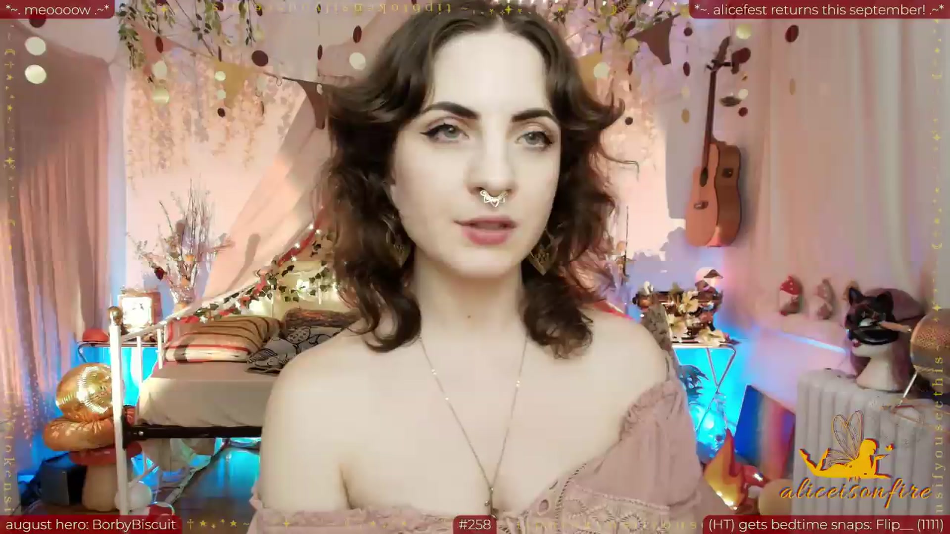 Gallery image thumbnail from aliceisonfire's myfreecams stream on, 08/27/2026, 07:48 image 2 of 20