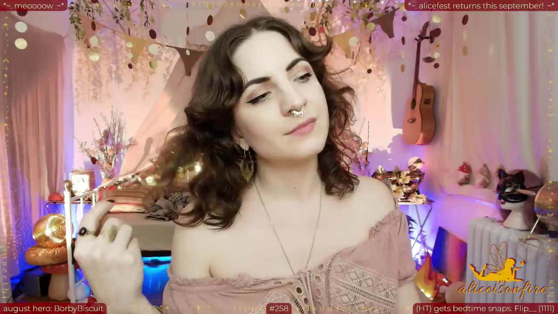 Gallery image thumbnail from aliceisonfire's myfreecams stream on, 08/27/2026, 07:48 image 3 of 20