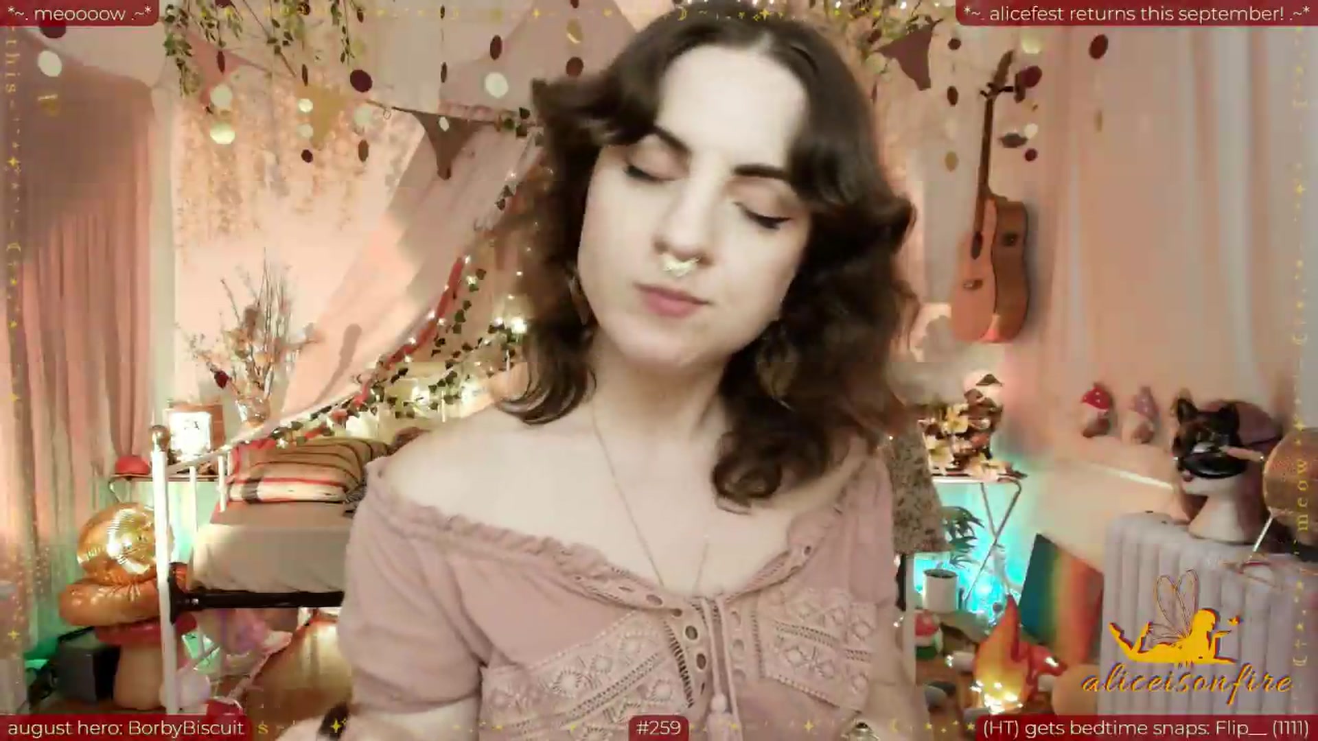 Gallery image thumbnail from aliceisonfire's myfreecams stream on, 08/27/2026, 07:48 image 13 of 20