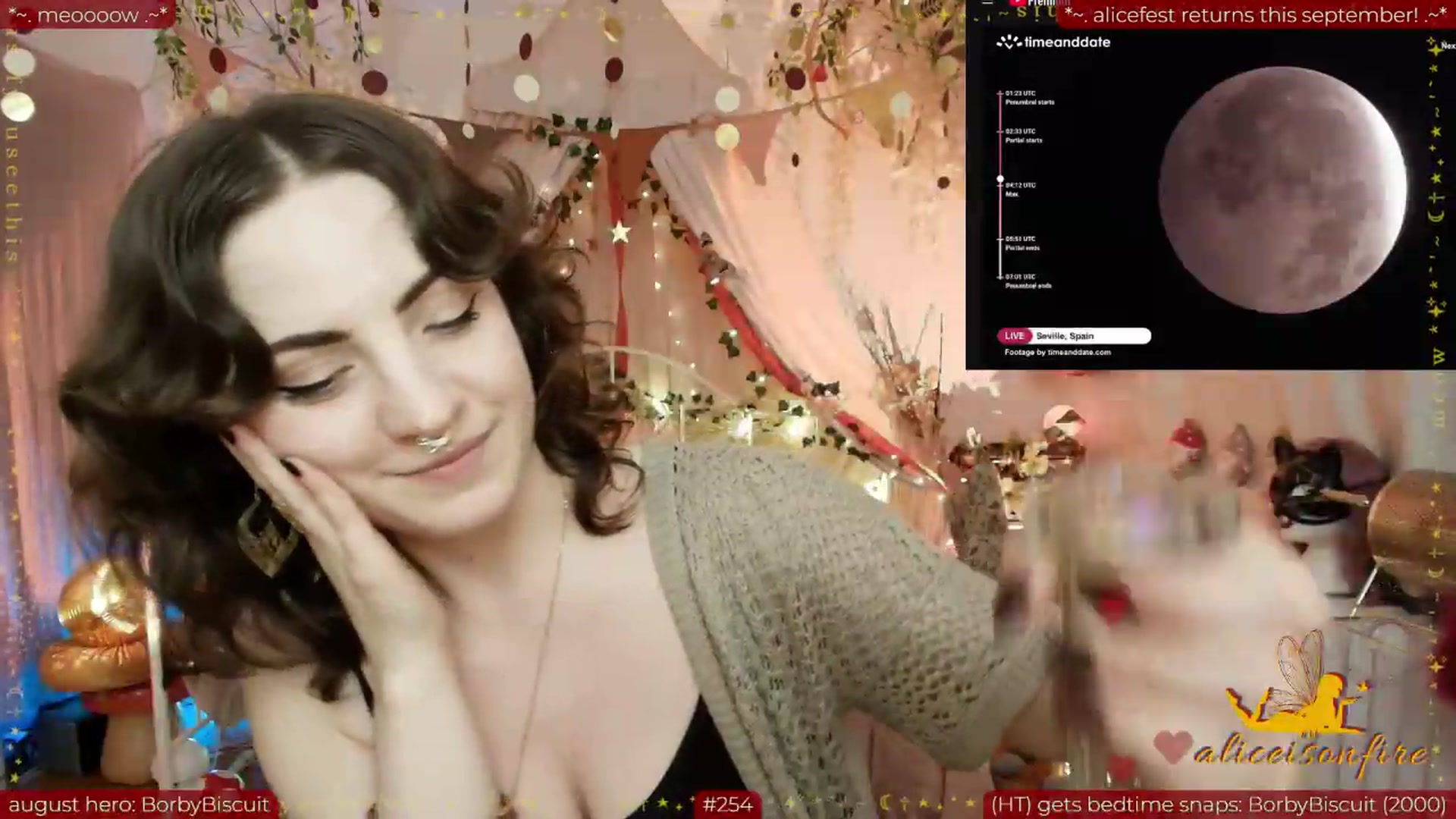 Gallery image thumbnail from aliceisonfire's myfreecams stream on, 08/28/2026, 05:58 image 7 of 20