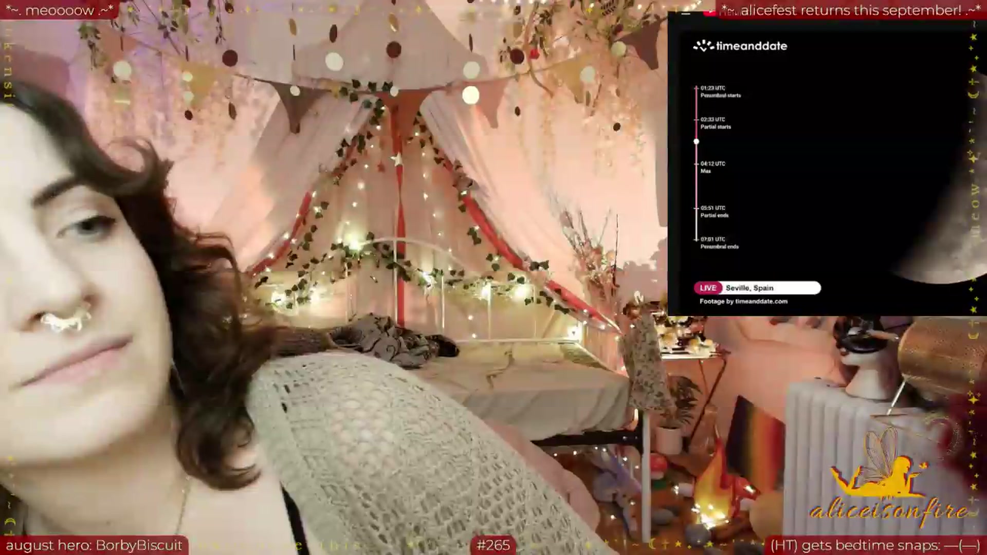 Gallery image thumbnail from aliceisonfire's myfreecams stream on, 08/28/2026, 05:58 image 2 of 20