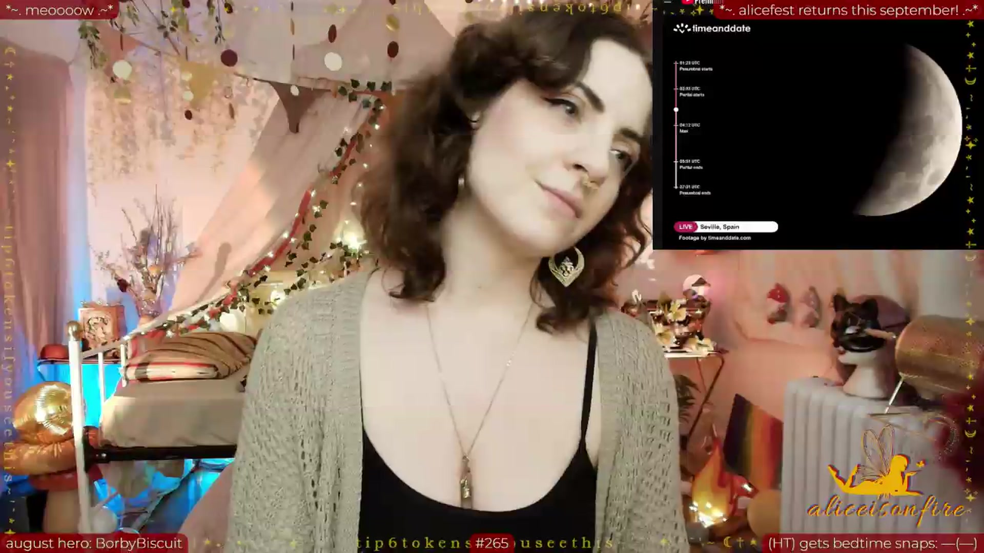 Gallery image thumbnail from aliceisonfire's myfreecams stream on, 08/28/2026, 05:58 image 3 of 20