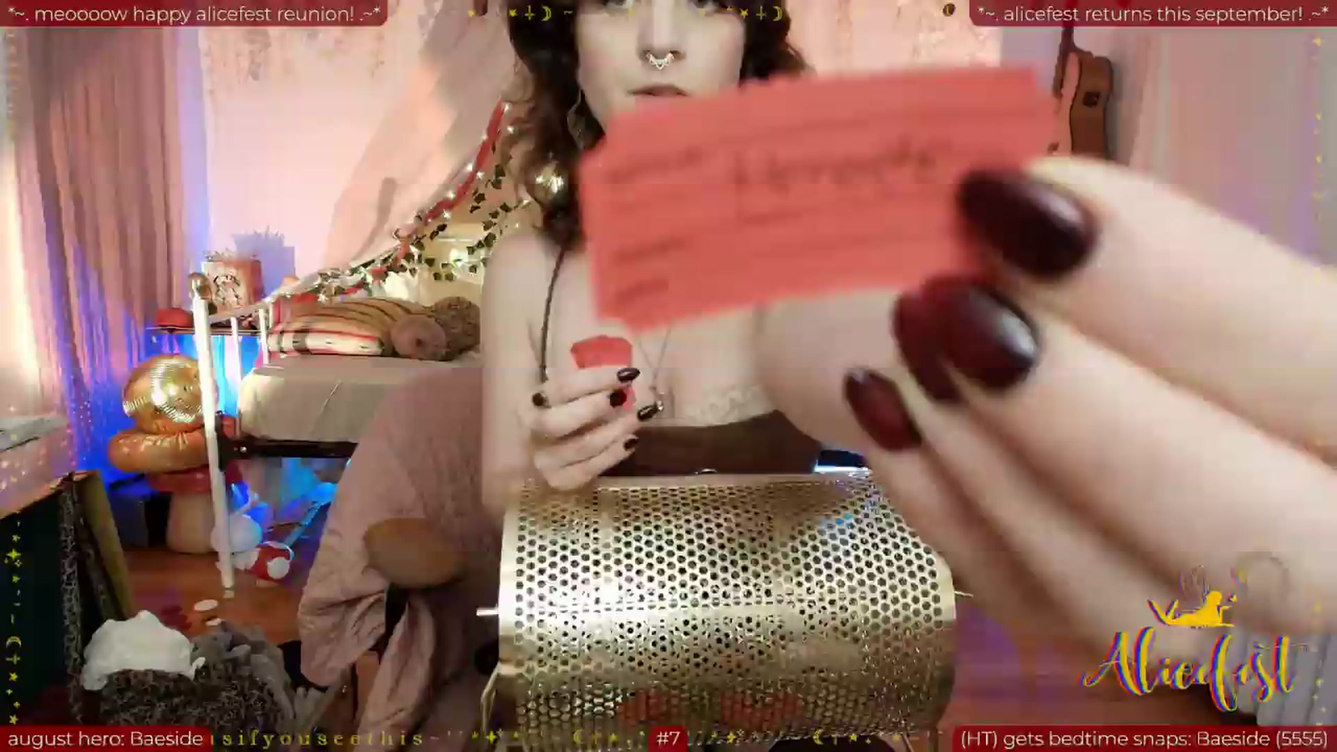 Gallery image thumbnail from aliceisonfire's myfreecams stream on, 09/01/2026, 11:04 image 5 of 20