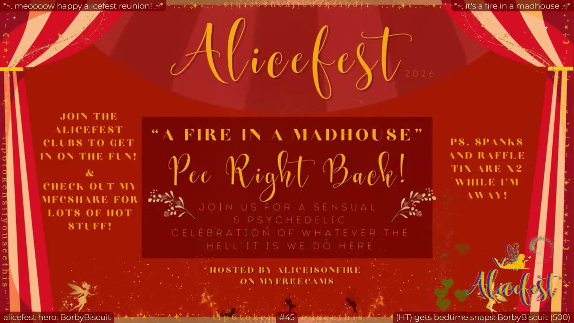 Gallery image thumbnail from aliceisonfire's myfreecams stream on, 09/02/2026, 03:31 image 10 of 20