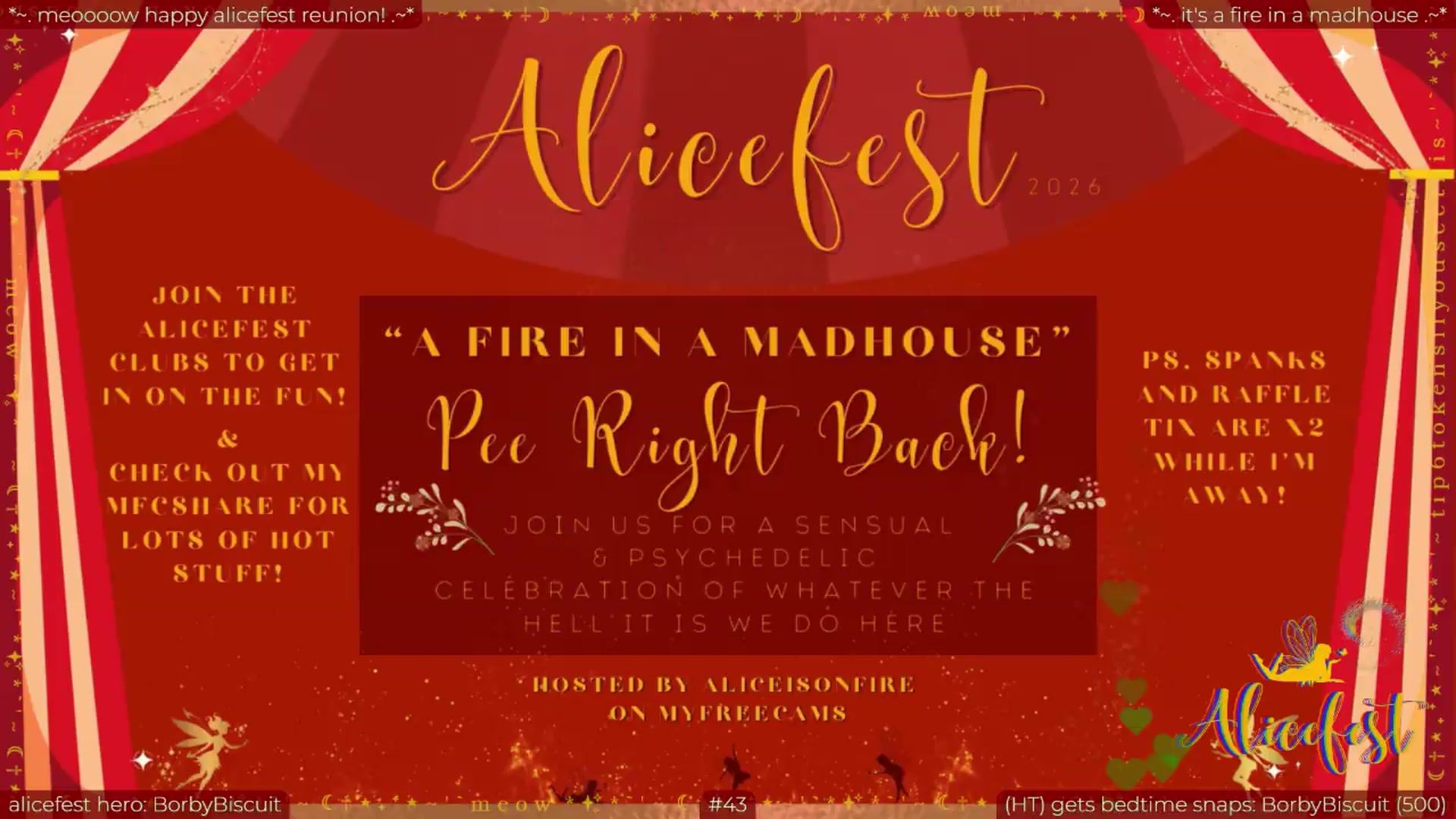 Gallery image thumbnail from aliceisonfire's myfreecams stream on, 09/02/2026, 04:44 image 4 of 20